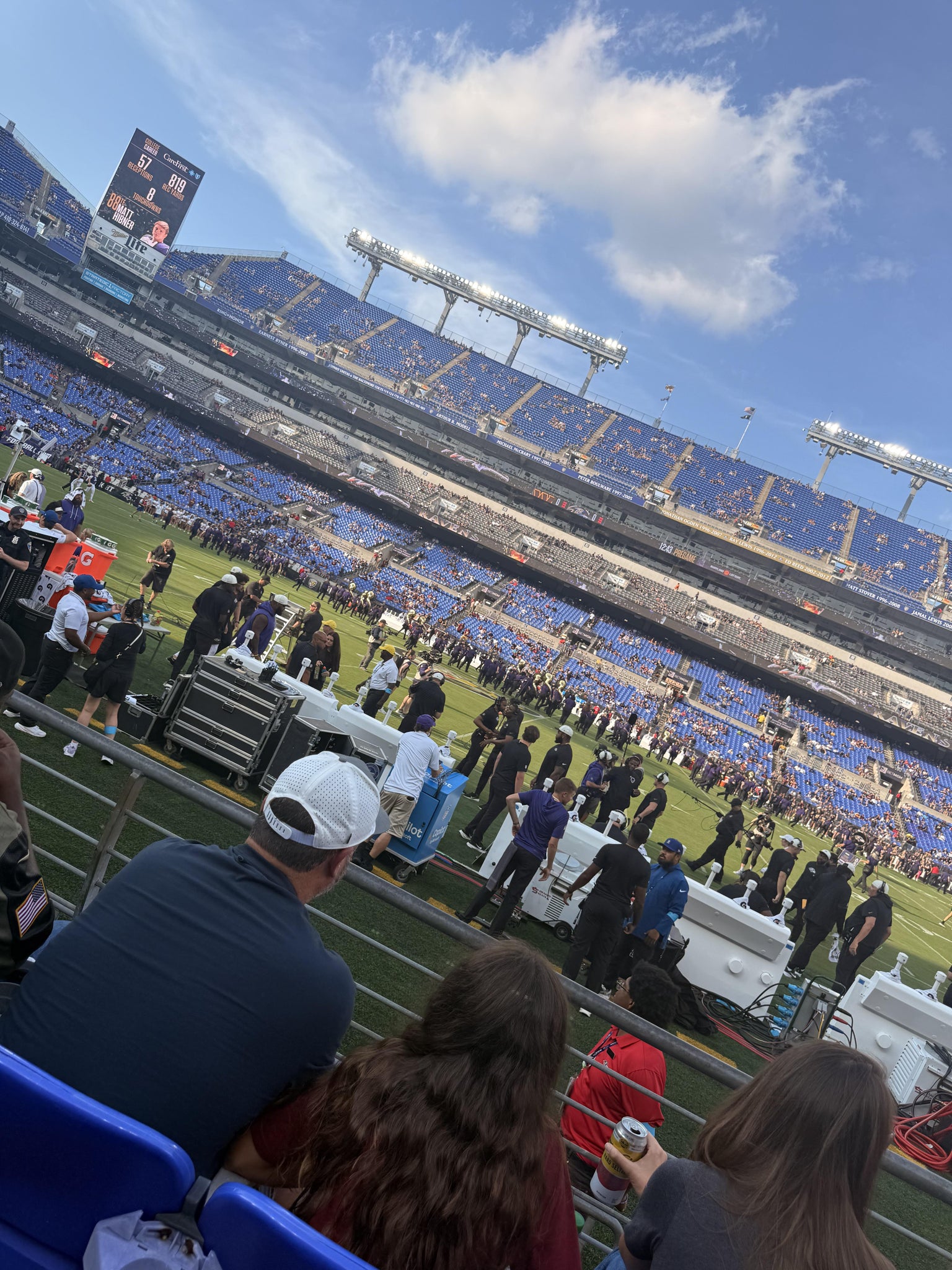 Vue réelle des fans prise de la Section 126 au site M&T Bank Stadium par Anonymous User