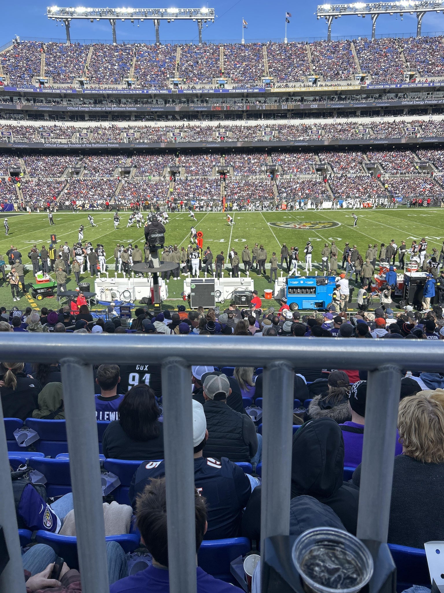 Real Fan View taken from Section 127 at M&T Bank Stadium by Patrick P