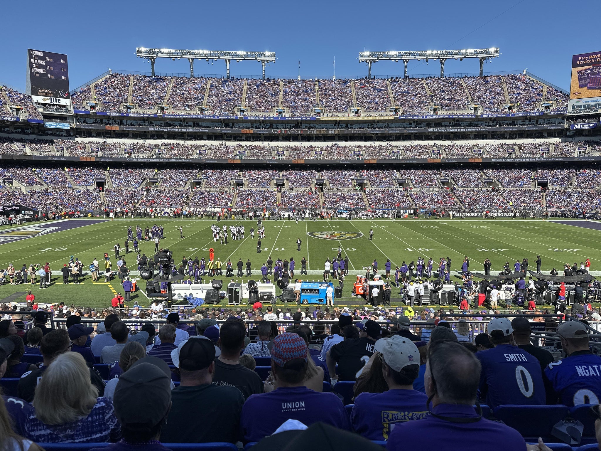 Real Fan View taken from Section 127 at M&T Bank Stadium by Stuart B