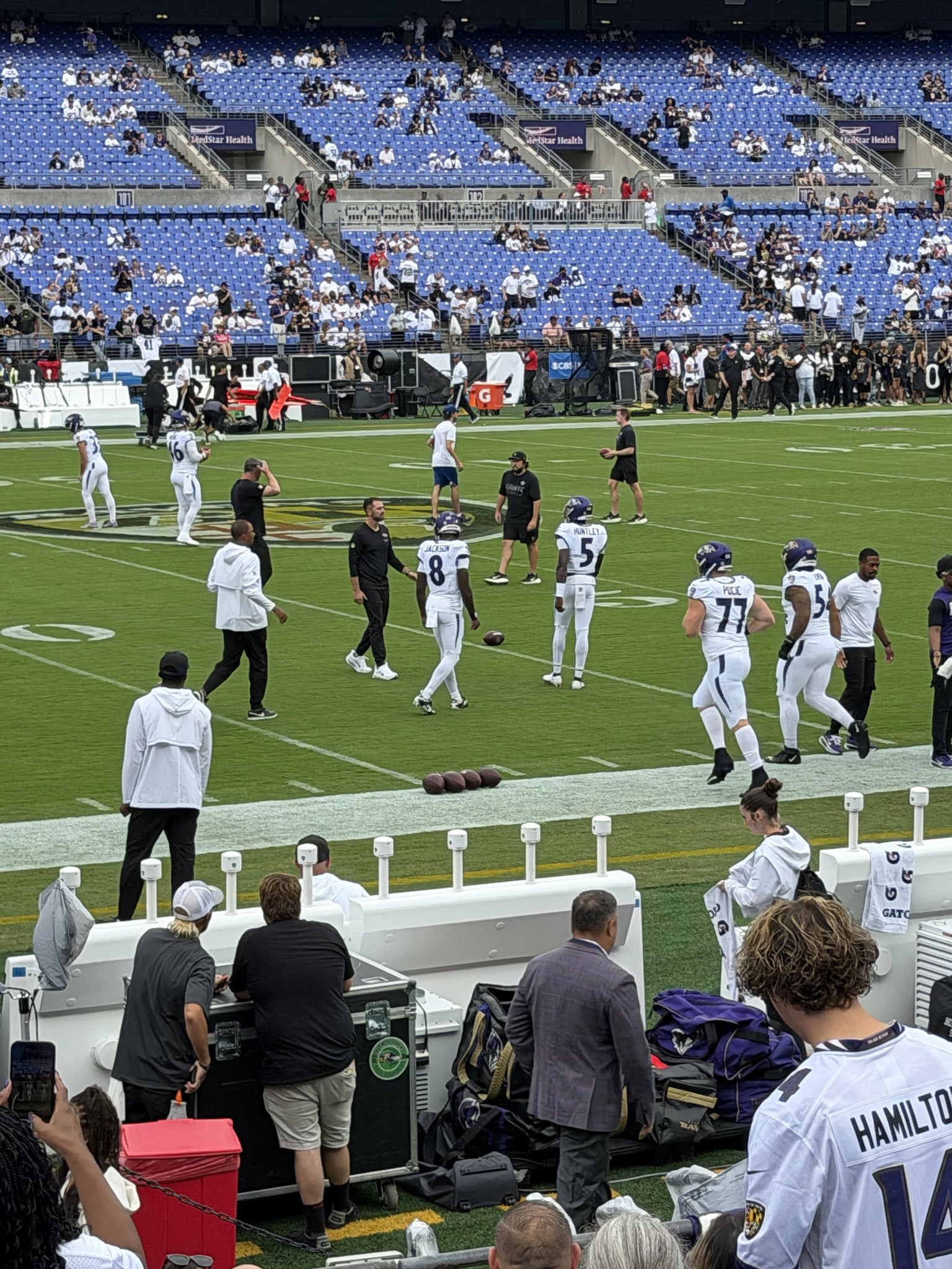 Real Fan View taken from Section 128 at M&T Bank Stadium by Kade C