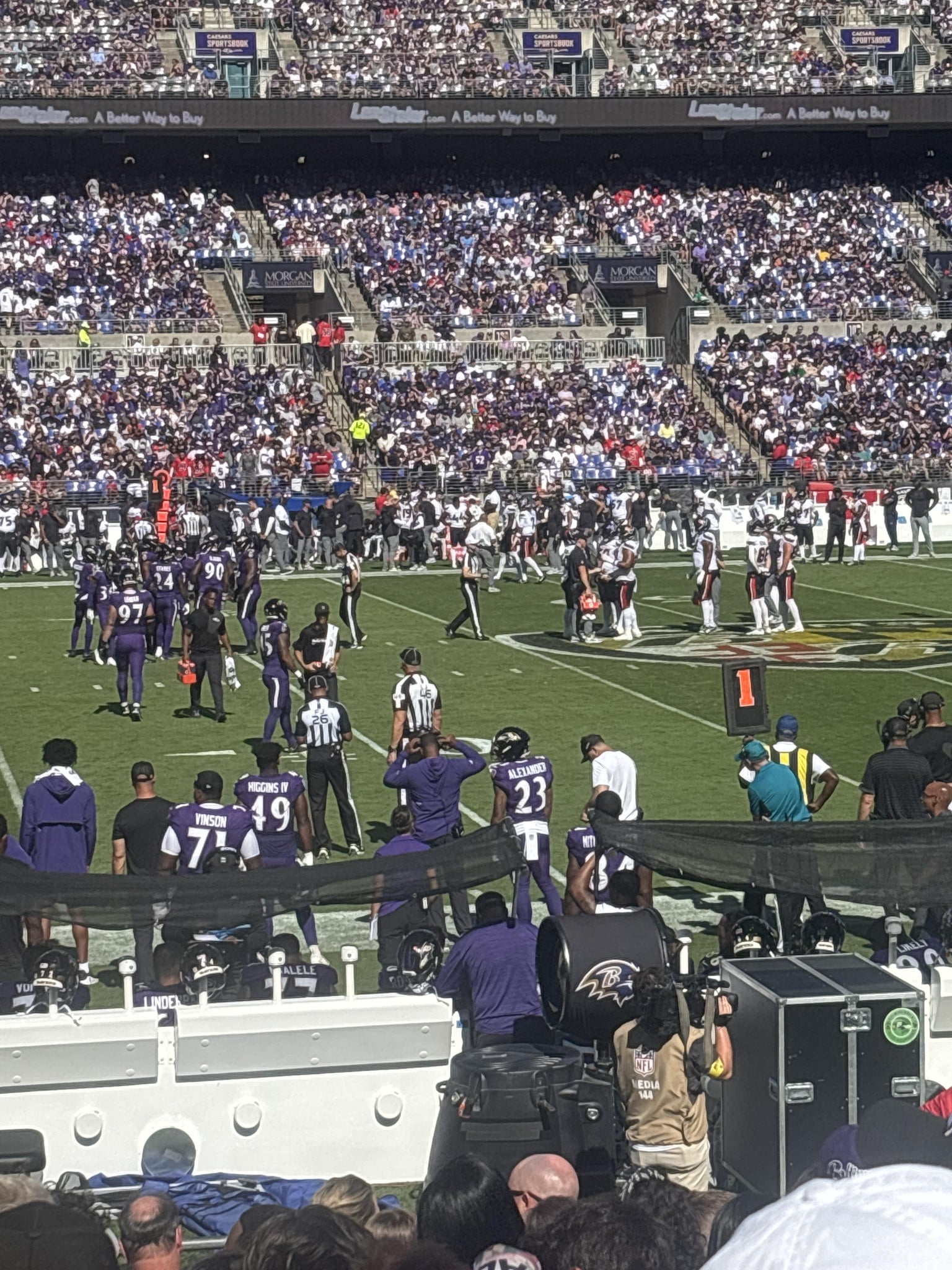 Real Fan View taken from Section 128 at M&T Bank Stadium by David S