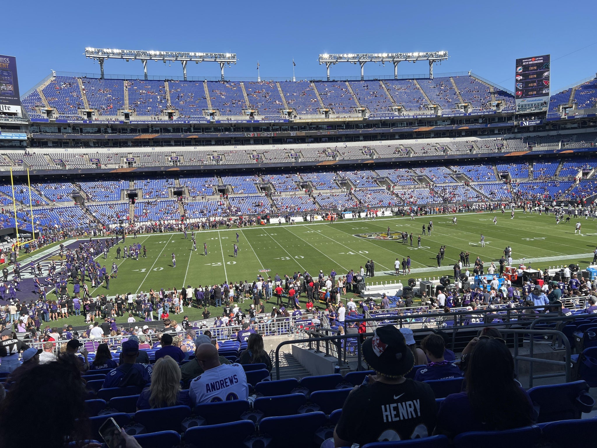 Real Fan View taken from Section 129 at M&T Bank Stadium by Kevin K
