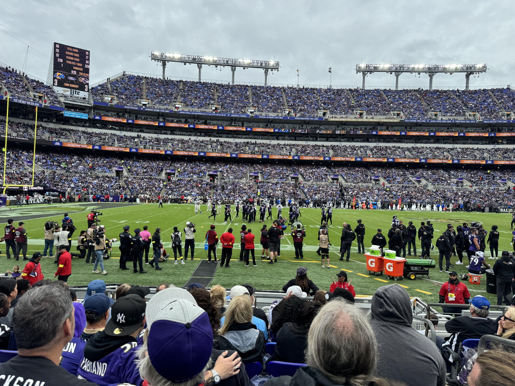 Real Fan View taken from Section 129 at M&T Bank Stadium by Richard R