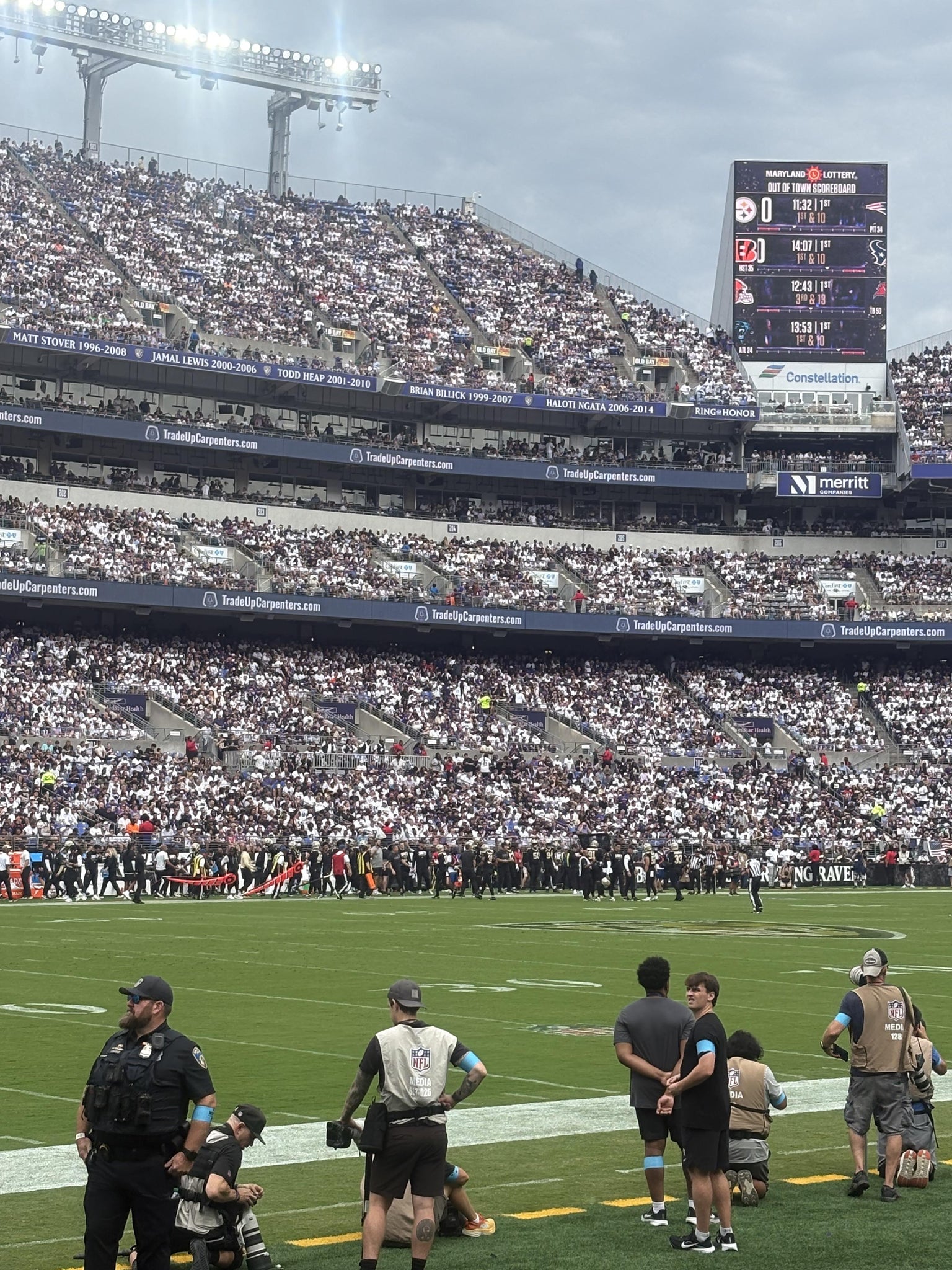 Real Fan View taken from Section 130 at M&T Bank Stadium by Diana C