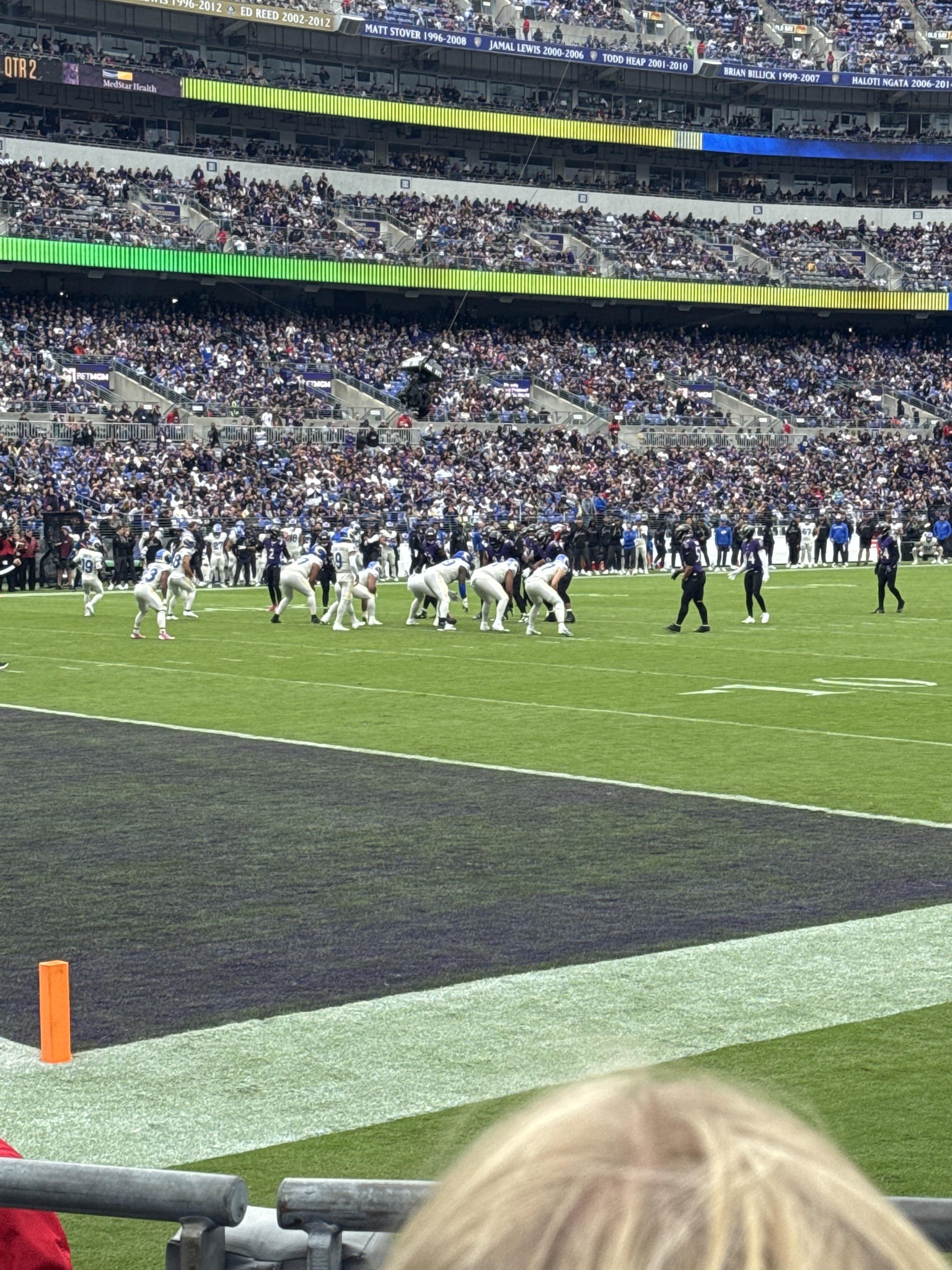 Real Fan View taken from Section 134 at M&T Bank Stadium by Hugh S