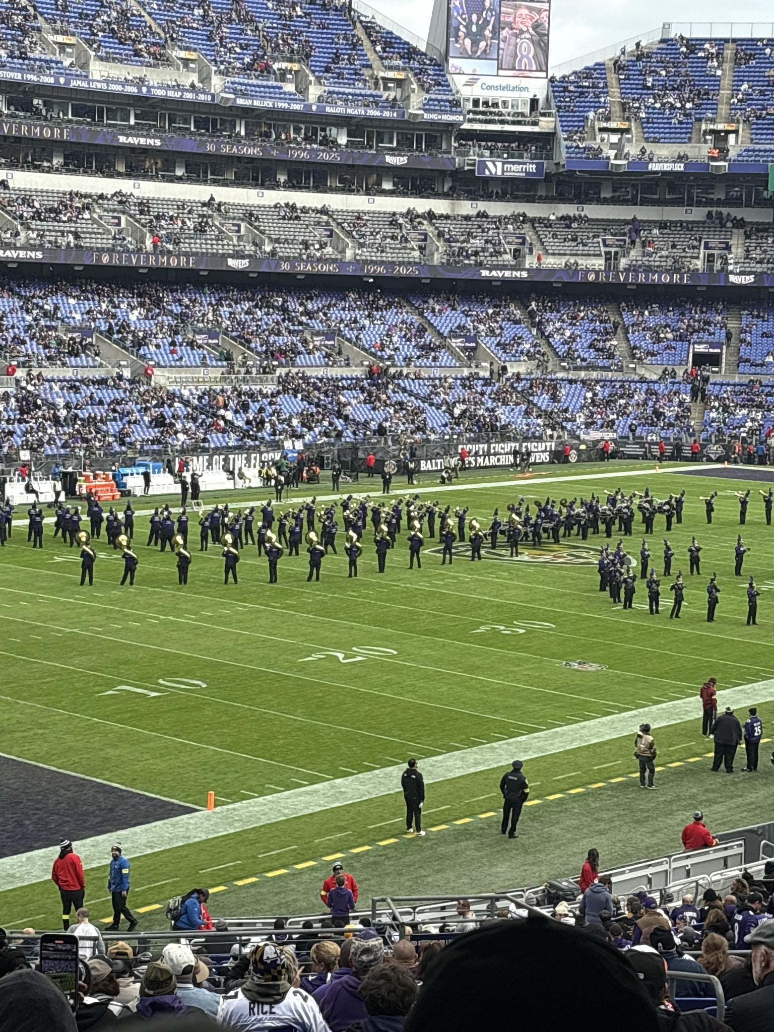 Real Fan View taken from Section 134 at M&T Bank Stadium by Charles H