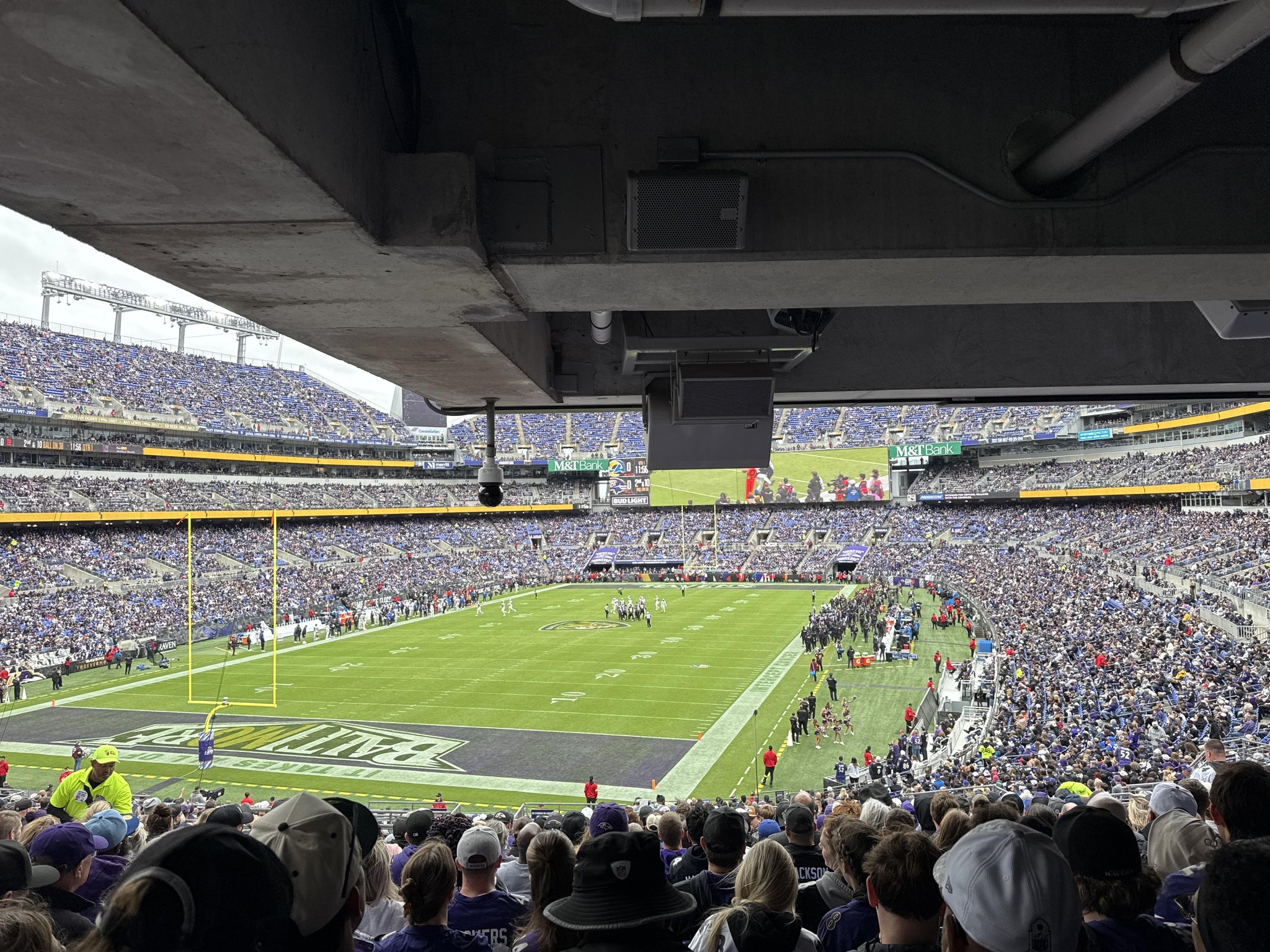 Real Fan View taken from Section 136 at M&T Bank Stadium by Timothy C