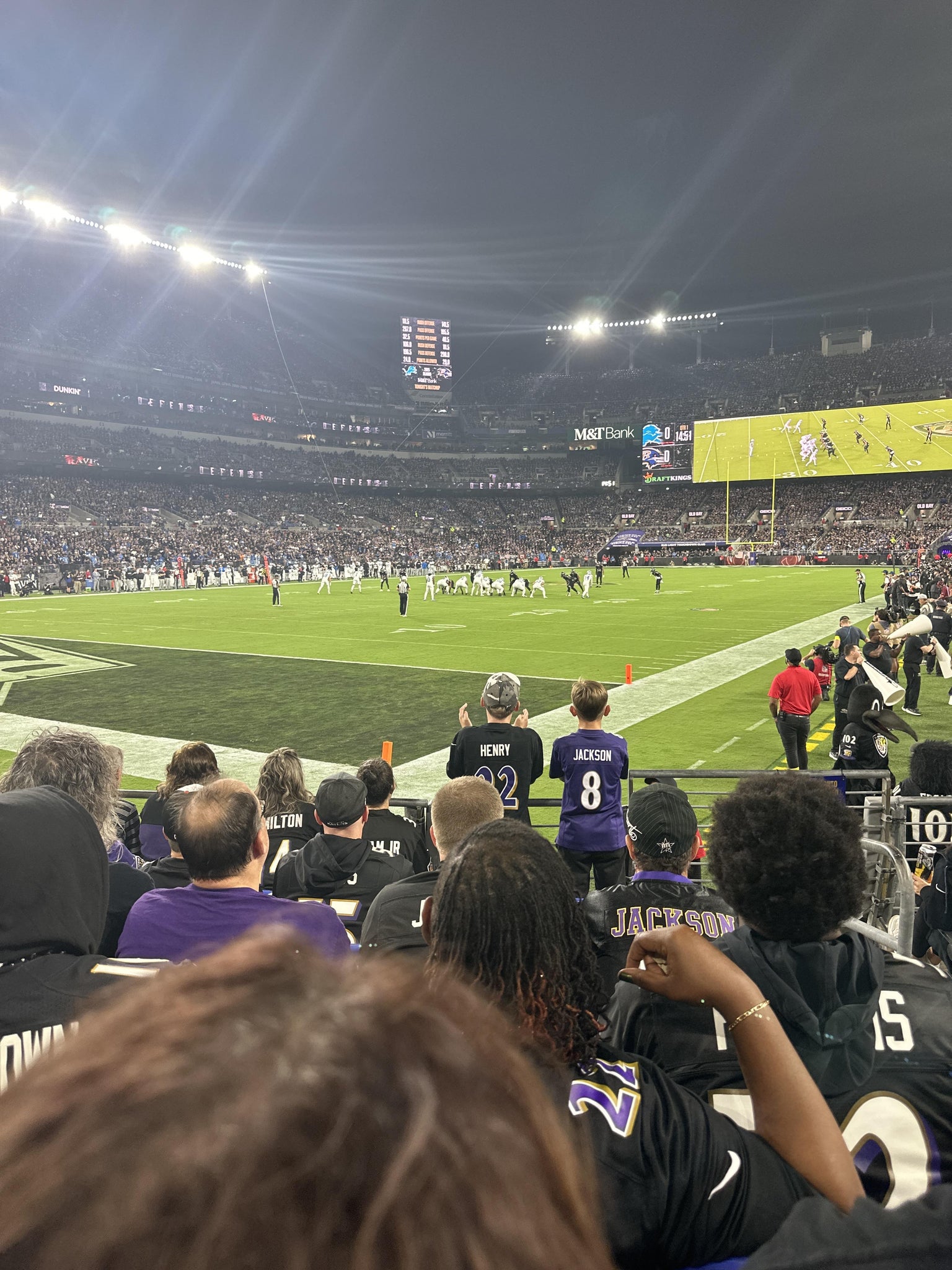 Real Fan View taken from Section 136 at M&T Bank Stadium by Michael S