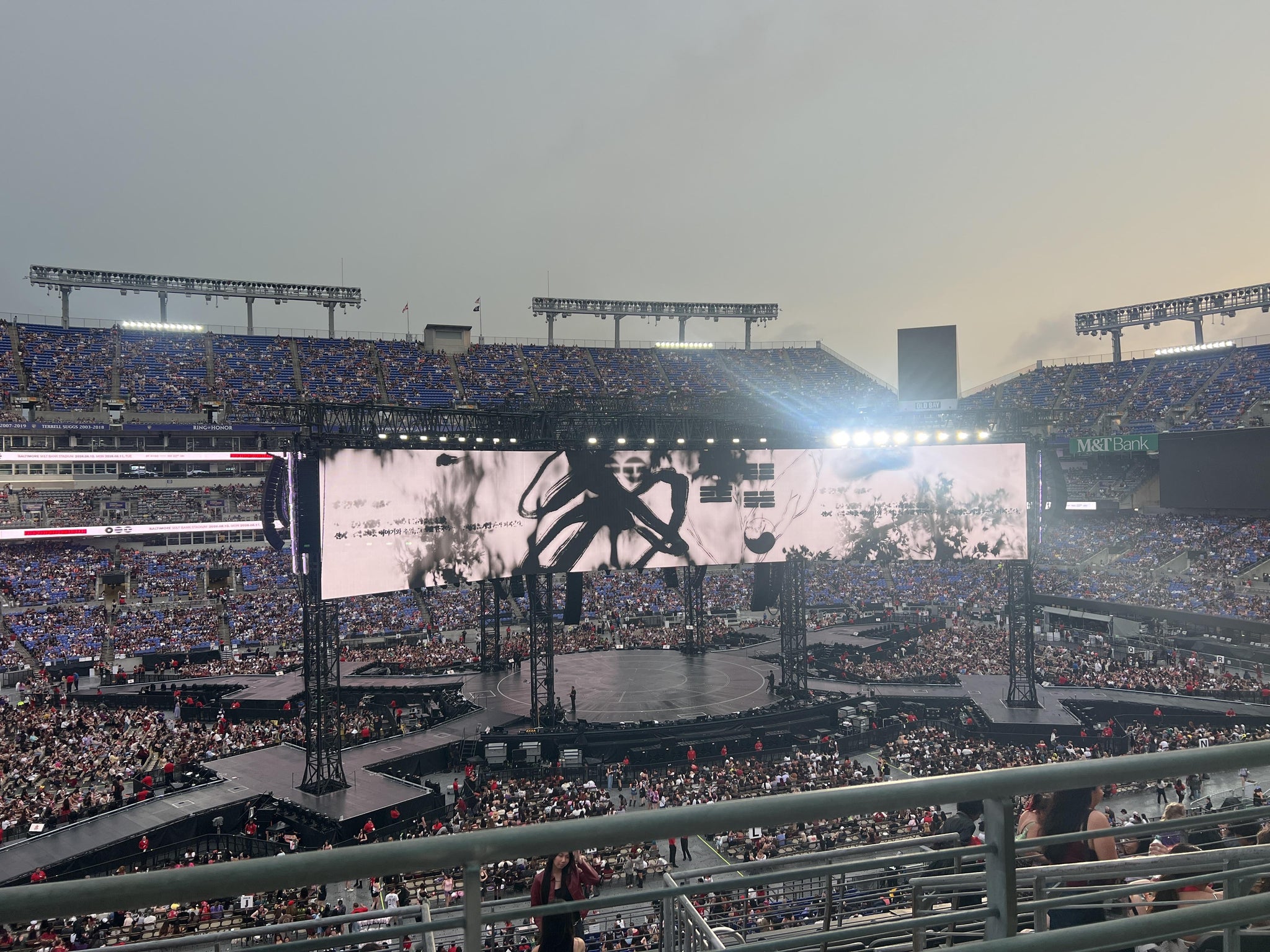 Vue réelle des fans prise de la Section 202 au site M&T Bank Stadium par Emma M