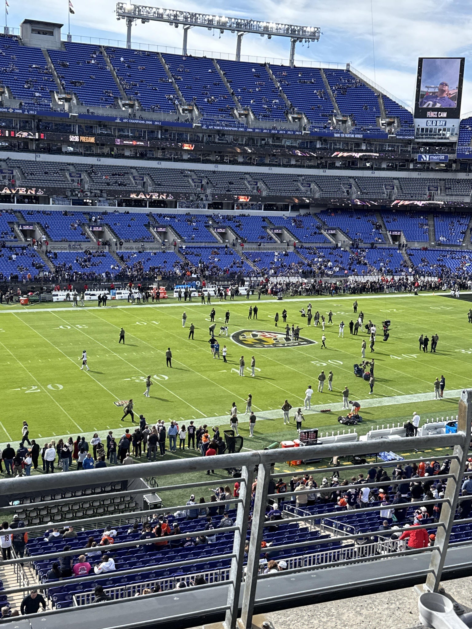 Real Fan View taken from Section 203 at M&T Bank Stadium by Donna T
