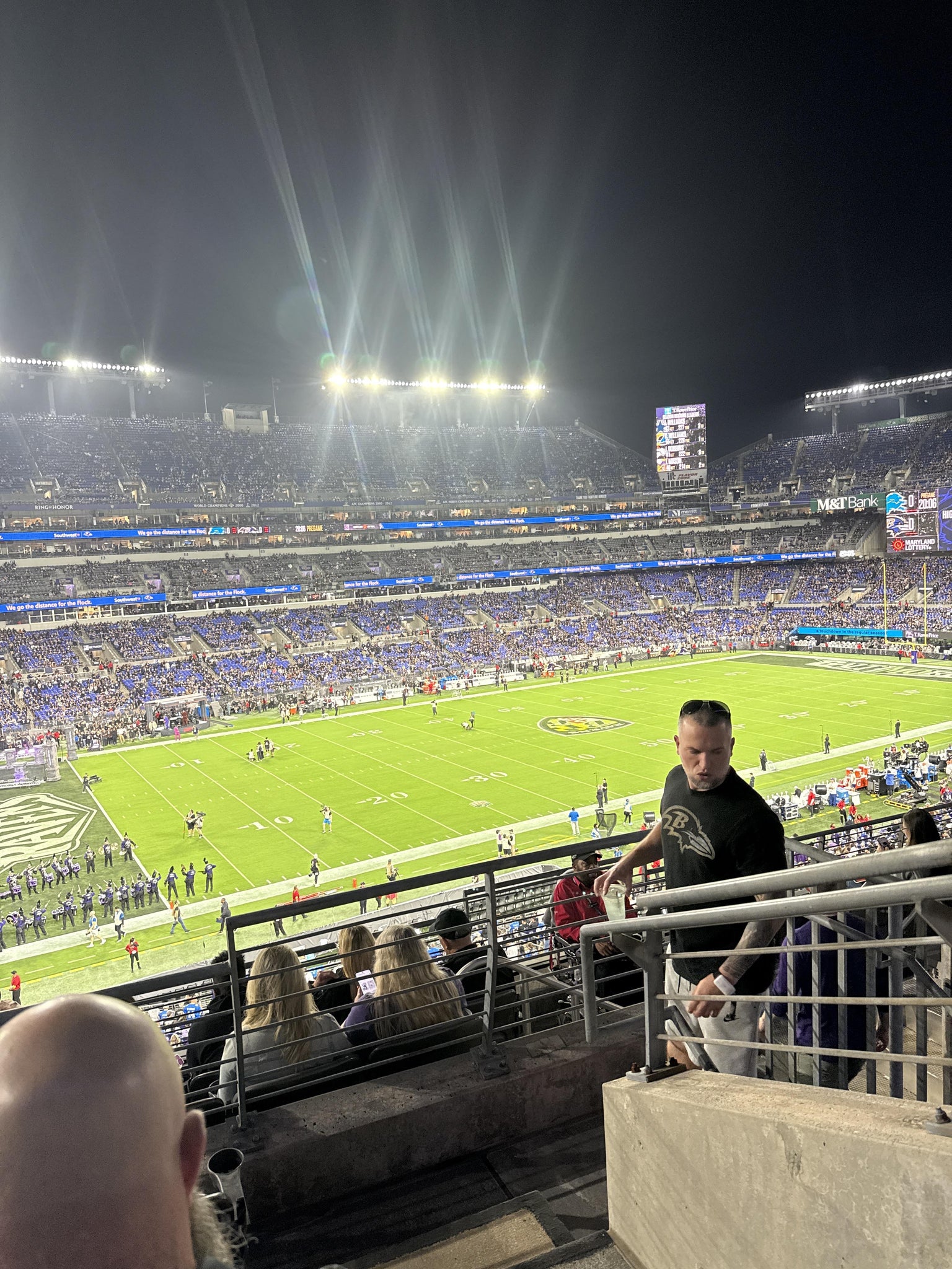 Real Fan View taken from Section 204 at M&T Bank Stadium by Kendrick J