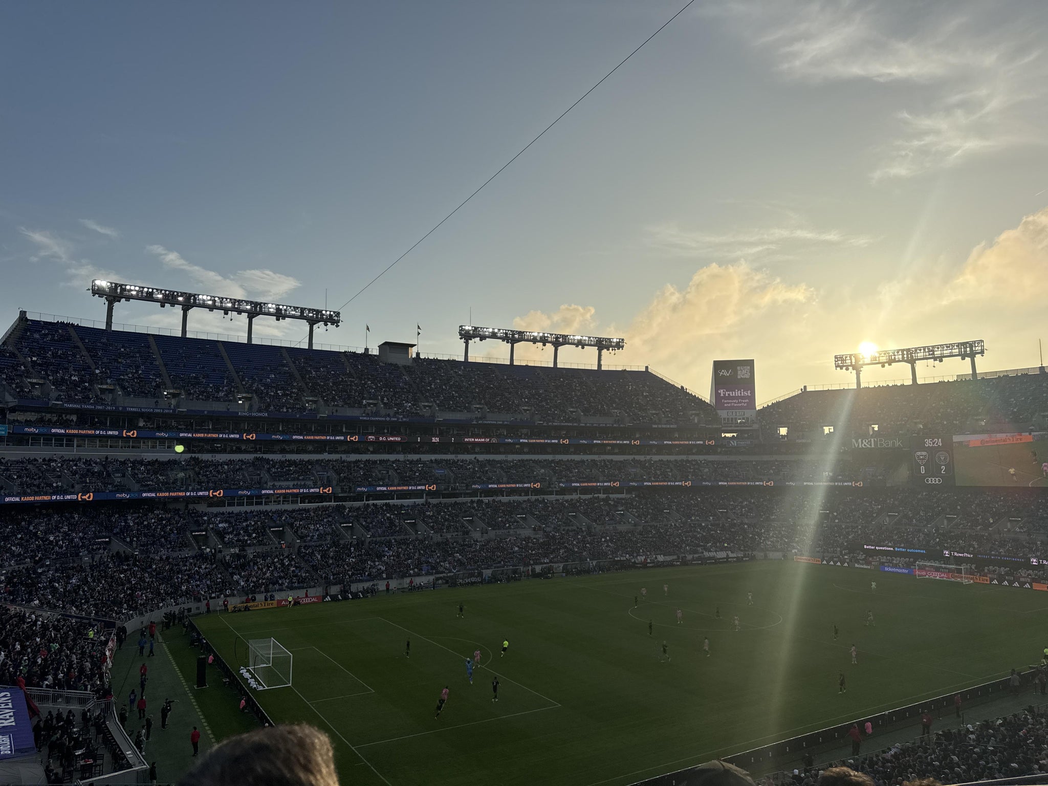 Real Fan View taken from Section 205 at M&T Bank Stadium by Vish G