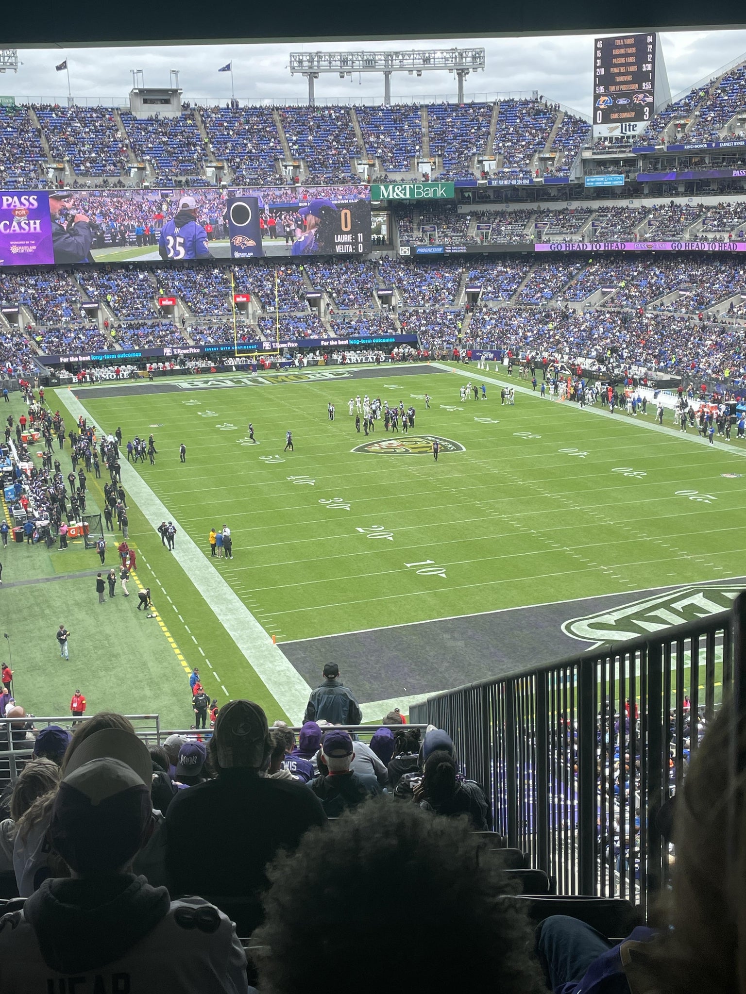 Real Fan View taken from Section 216 at M&T Bank Stadium by Troy G
