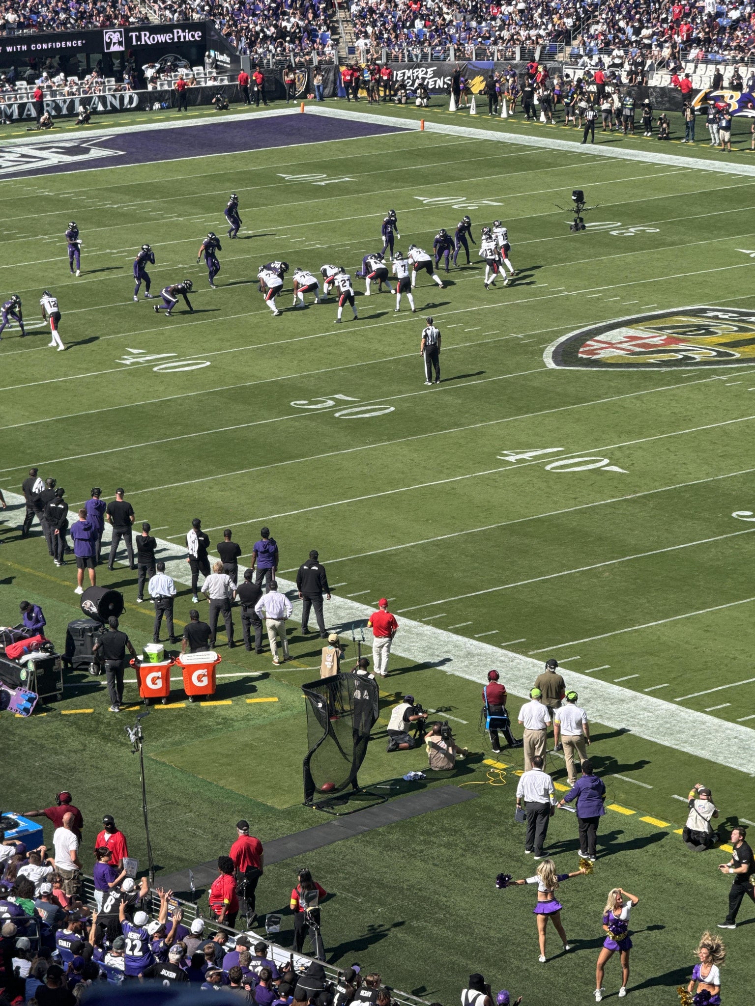 Real Fan View taken from Section 220 at M&T Bank Stadium by Carleton C