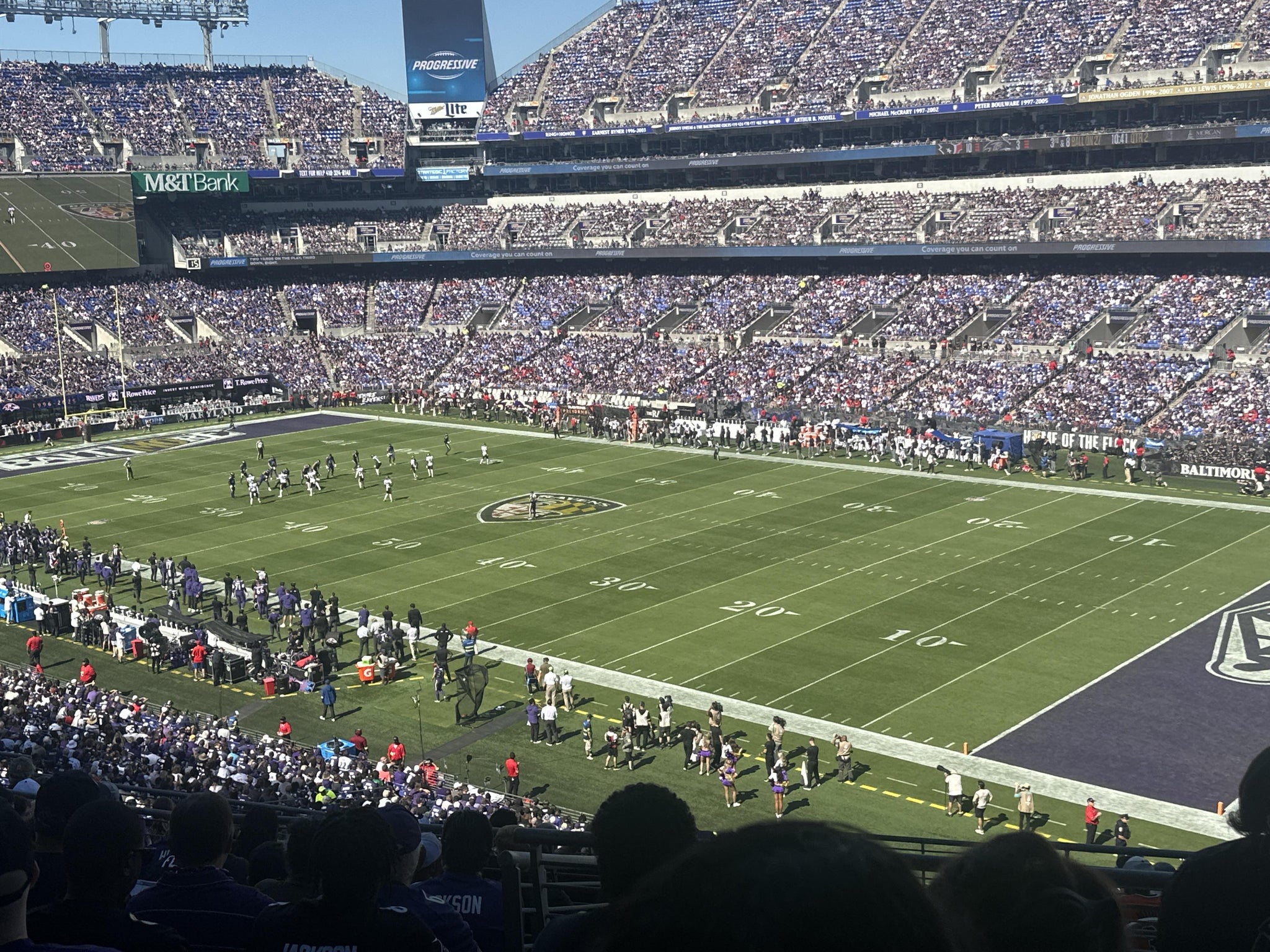 Real Fan View taken from Section 221 at M&T Bank Stadium by Frank G