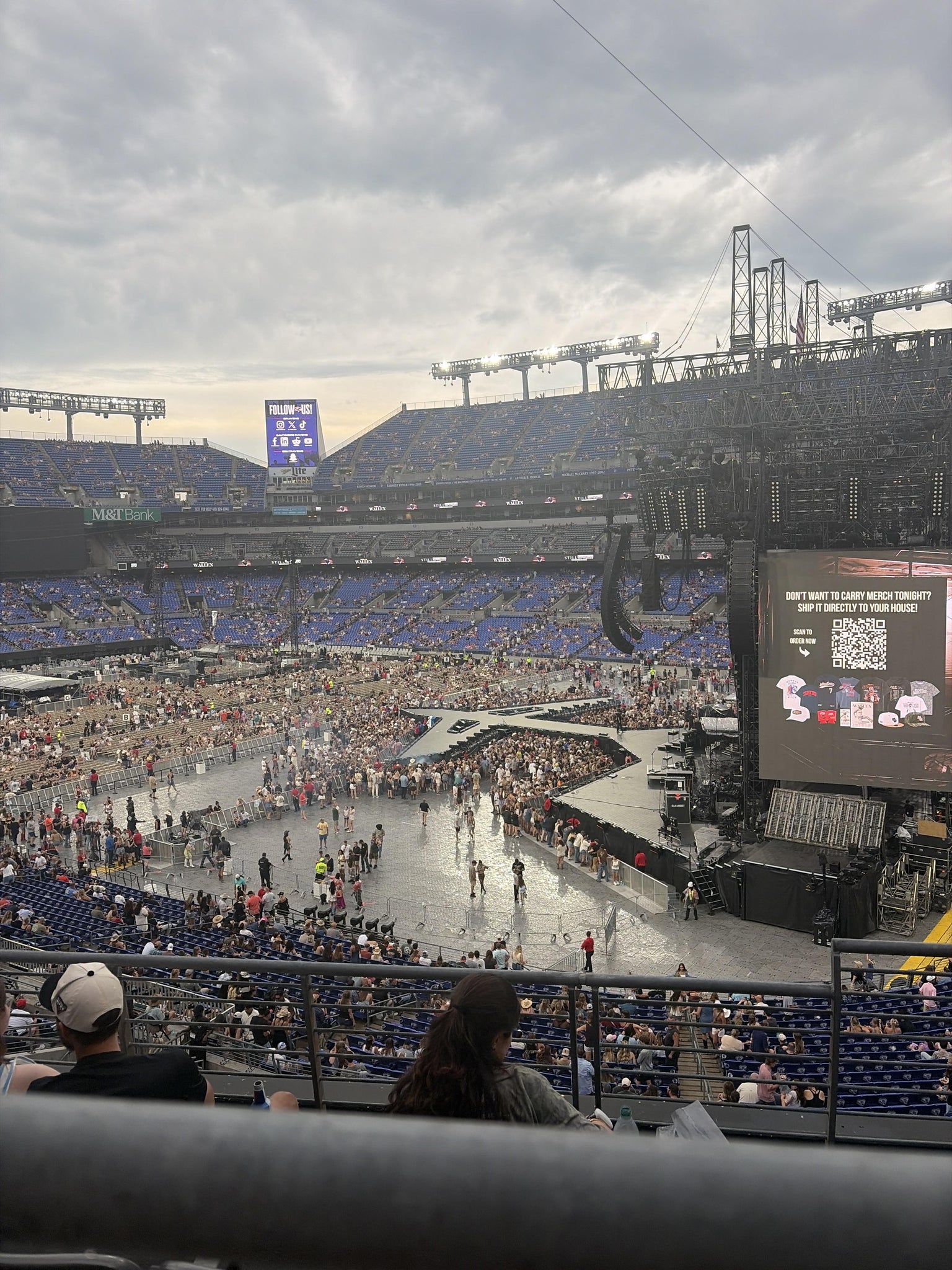 Real Fan View taken from Section 221 at M&T Bank Stadium by Lilyana K