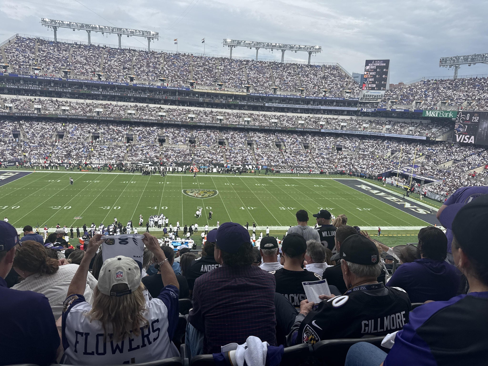 Real Fan View taken from Section 227 at M&T Bank Stadium by Jerry D