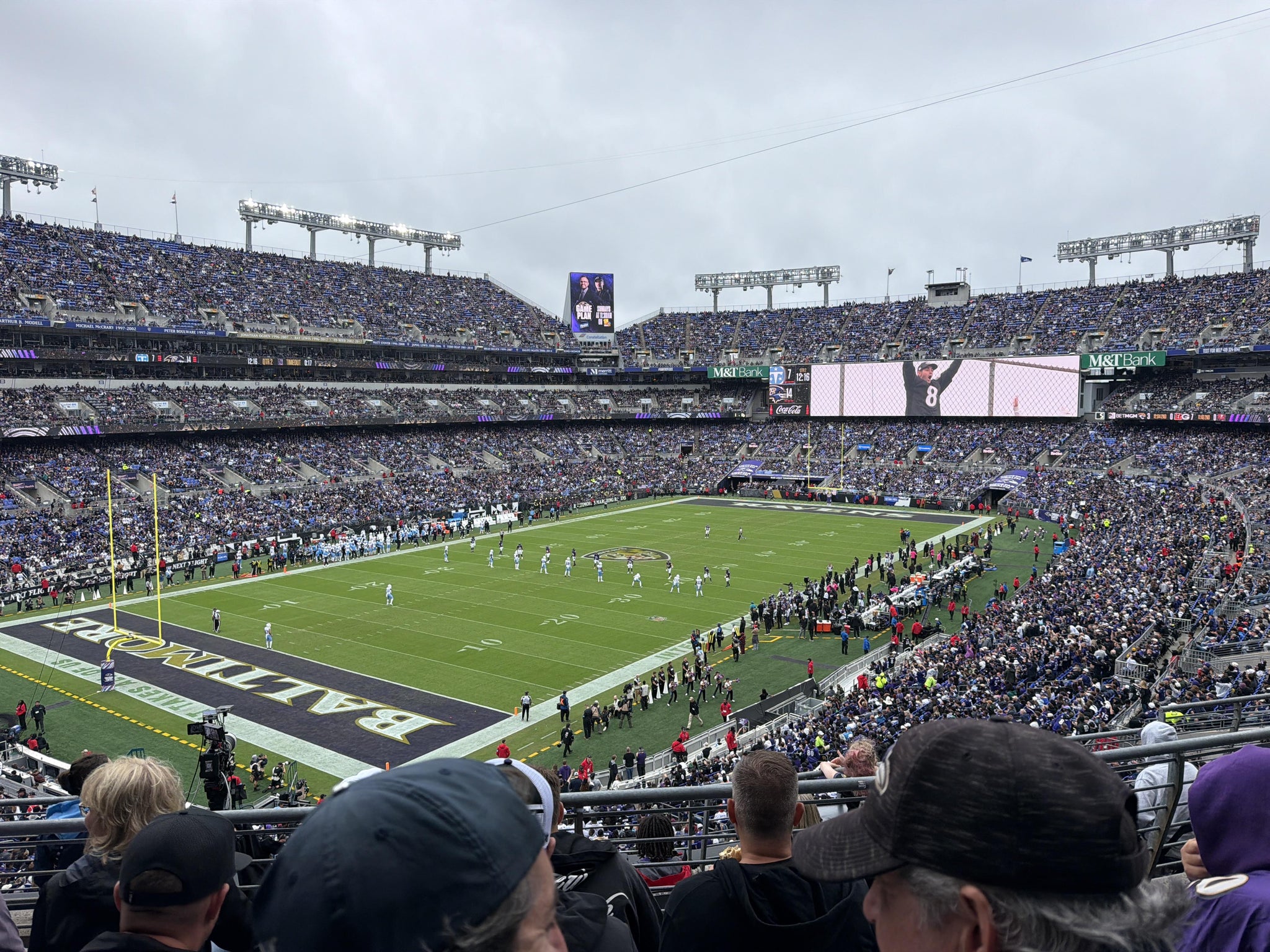 Vue réelle des fans prise de la Section 234 au site M&T Bank Stadium par Wallace B