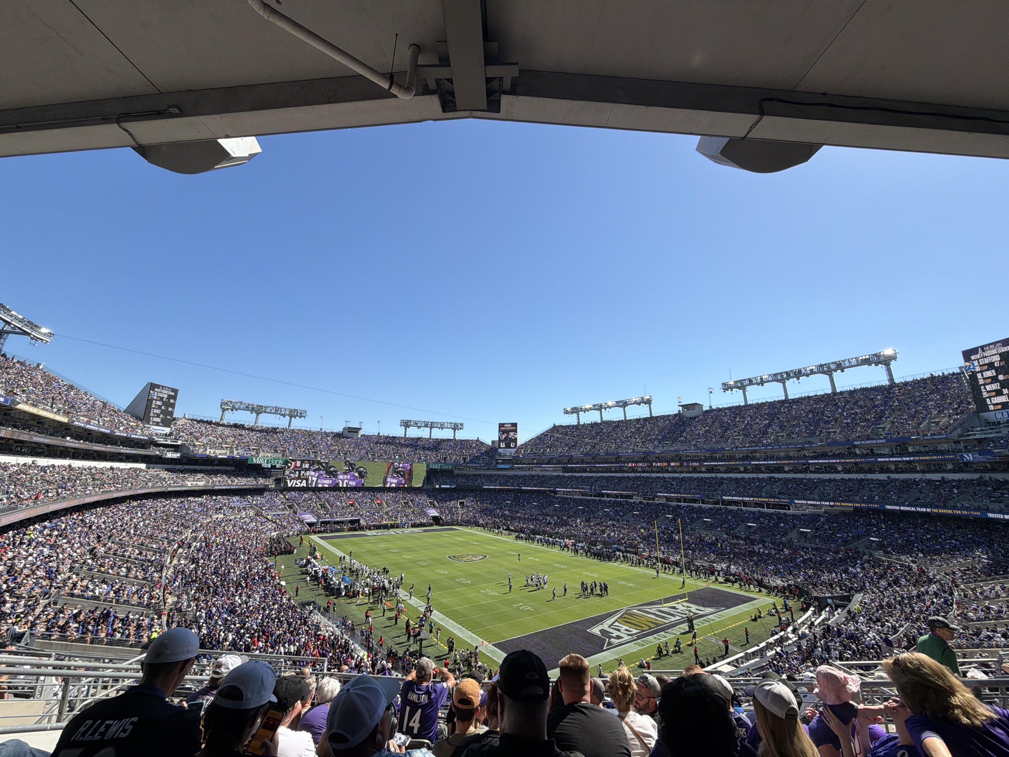 Real Fan View taken from Section 245 at M&T Bank Stadium by David R