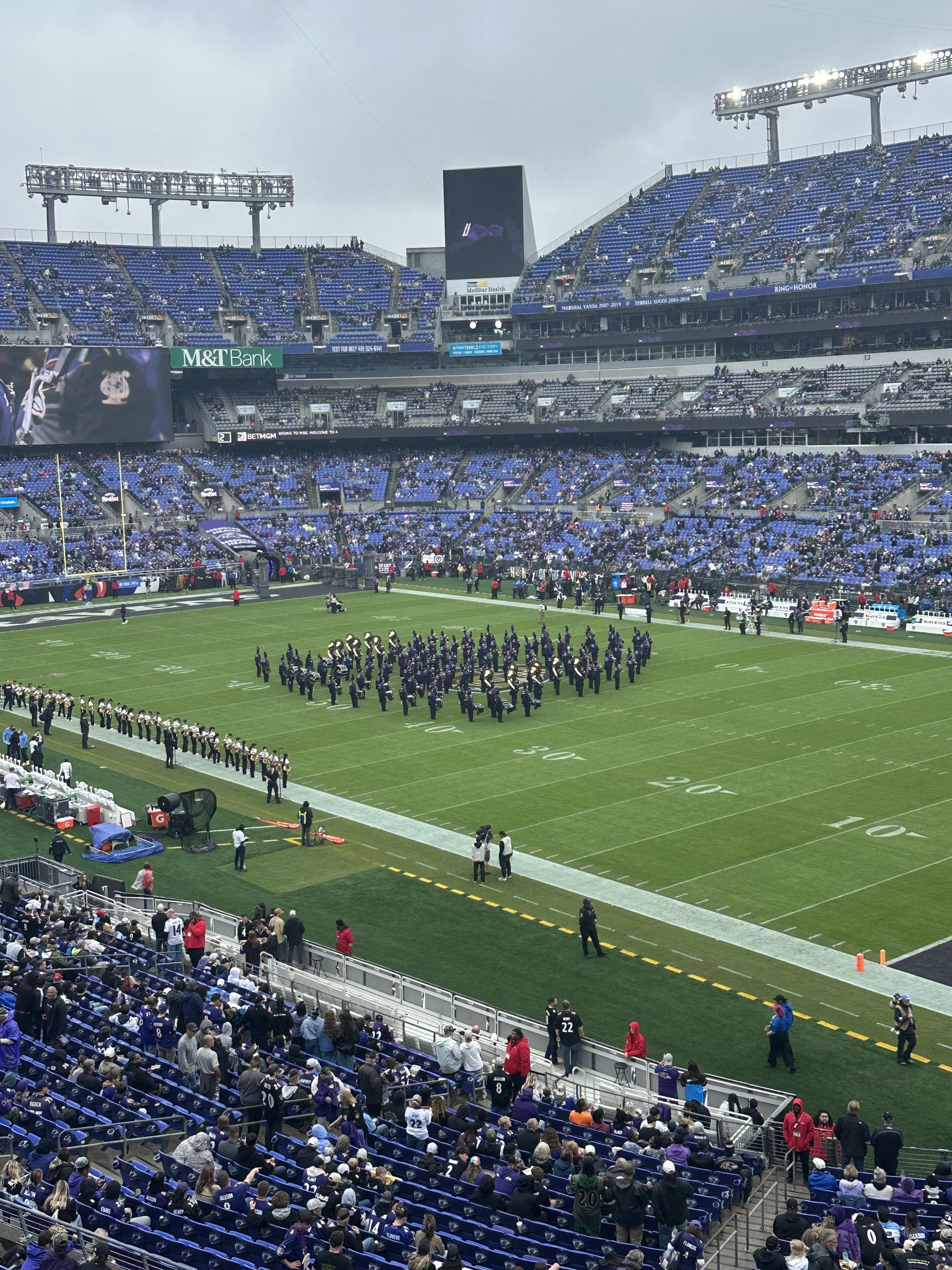 Vue réelle des fans prise de la Section 247 au site M&T Bank Stadium par Patrick M