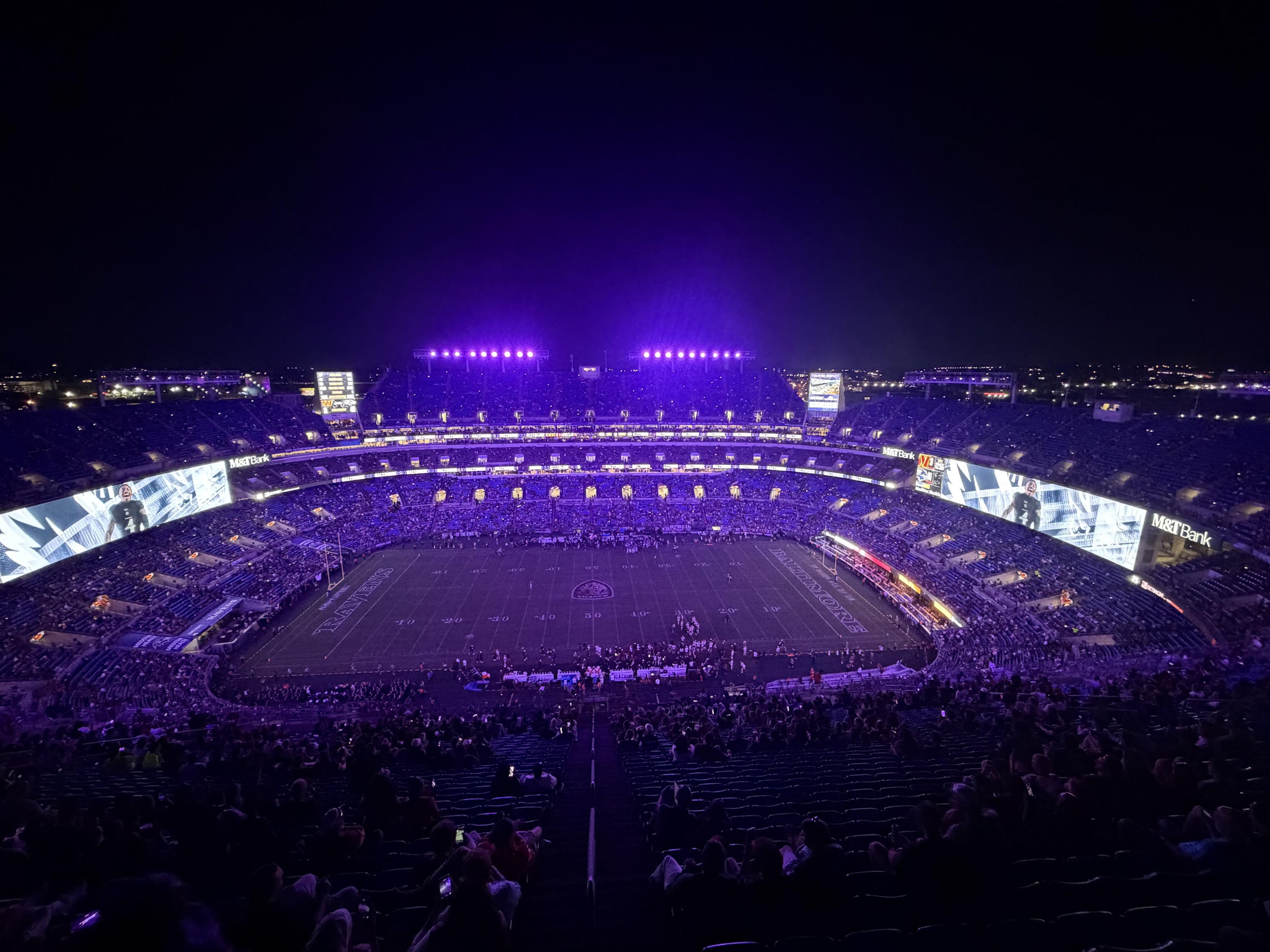 Vue réelle des fans prise de la Section 500 au site M&T Bank Stadium par Samuel W