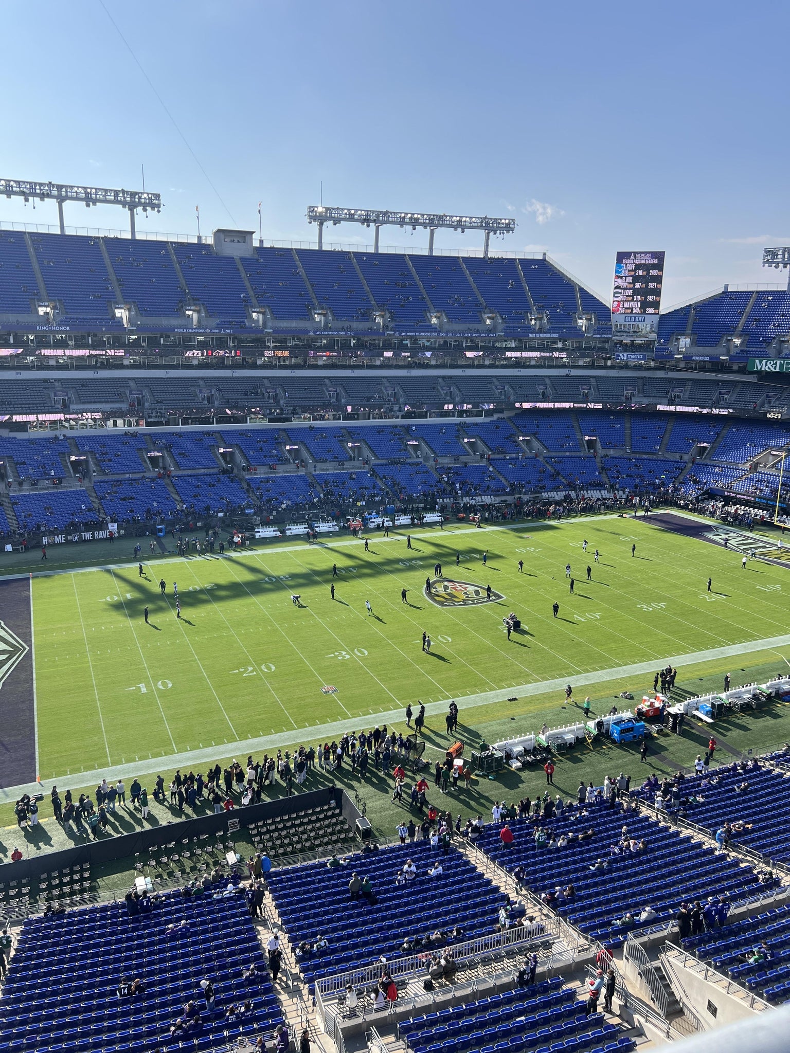Real Fan View taken from Section 503 at M&T Bank Stadium by Gary C