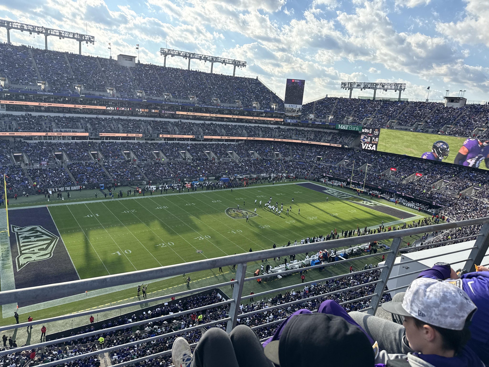 Real Fan View taken from Section 504 at M&T Bank Stadium by Lindsay K