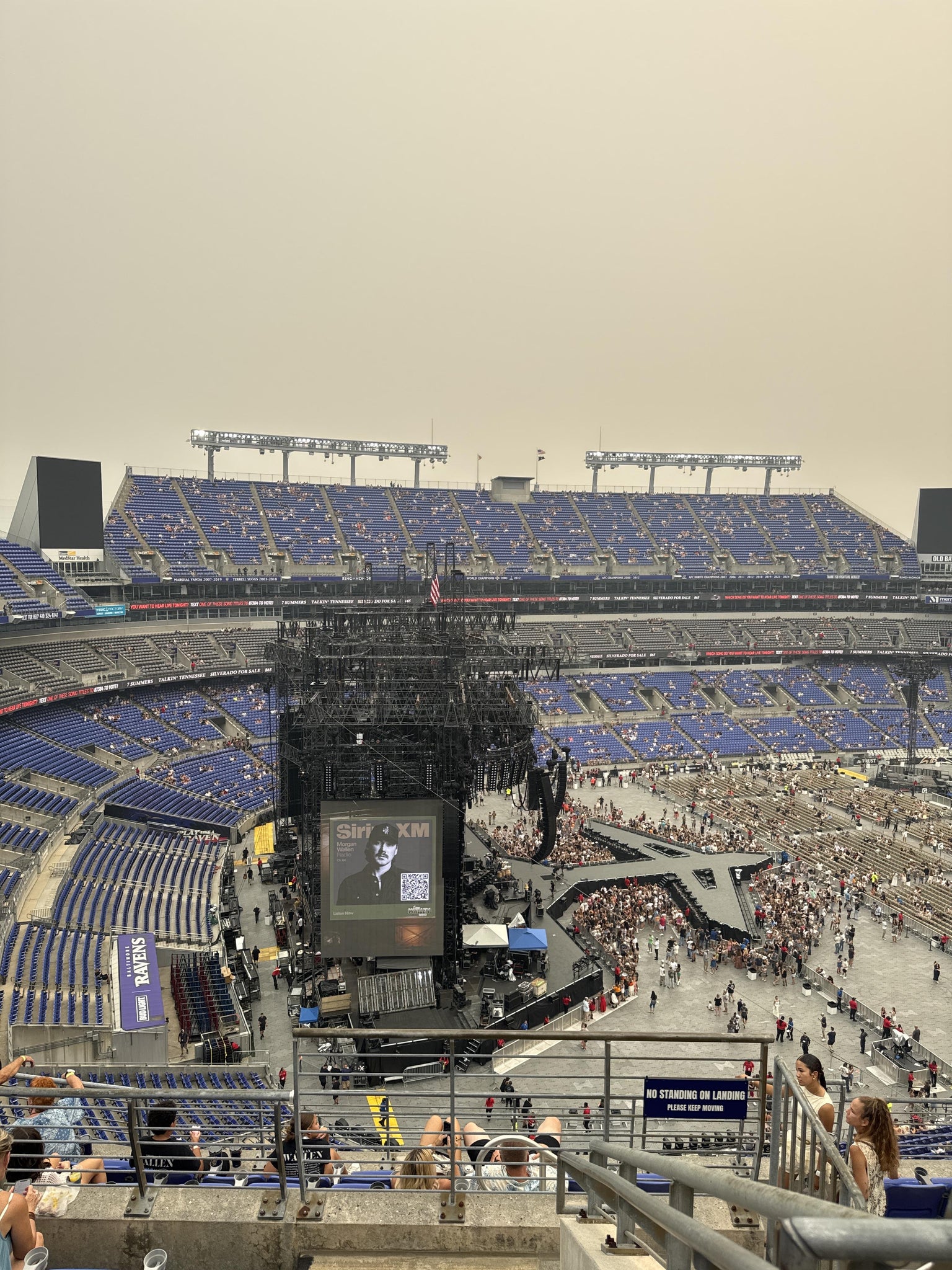 Real Fan View taken from Section 505 at M&T Bank Stadium by Anna A