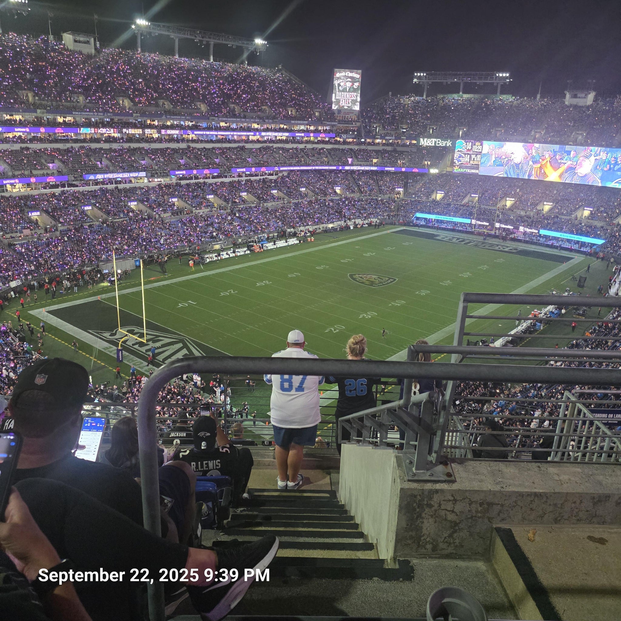 Real Fan View taken from Section 508 at M&T Bank Stadium by Rich R