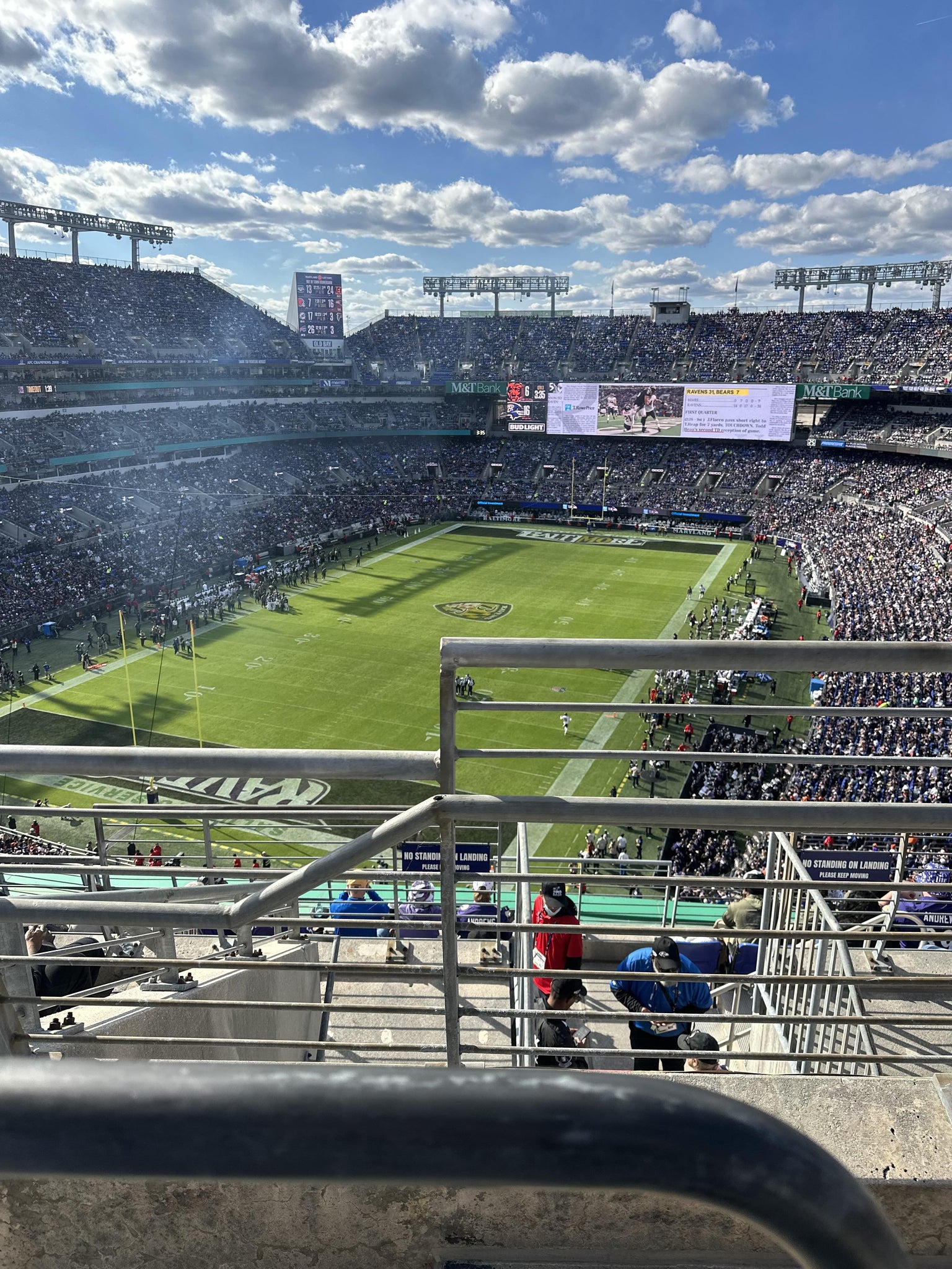 Real Fan View taken from Section 510 at M&T Bank Stadium by Phillip C