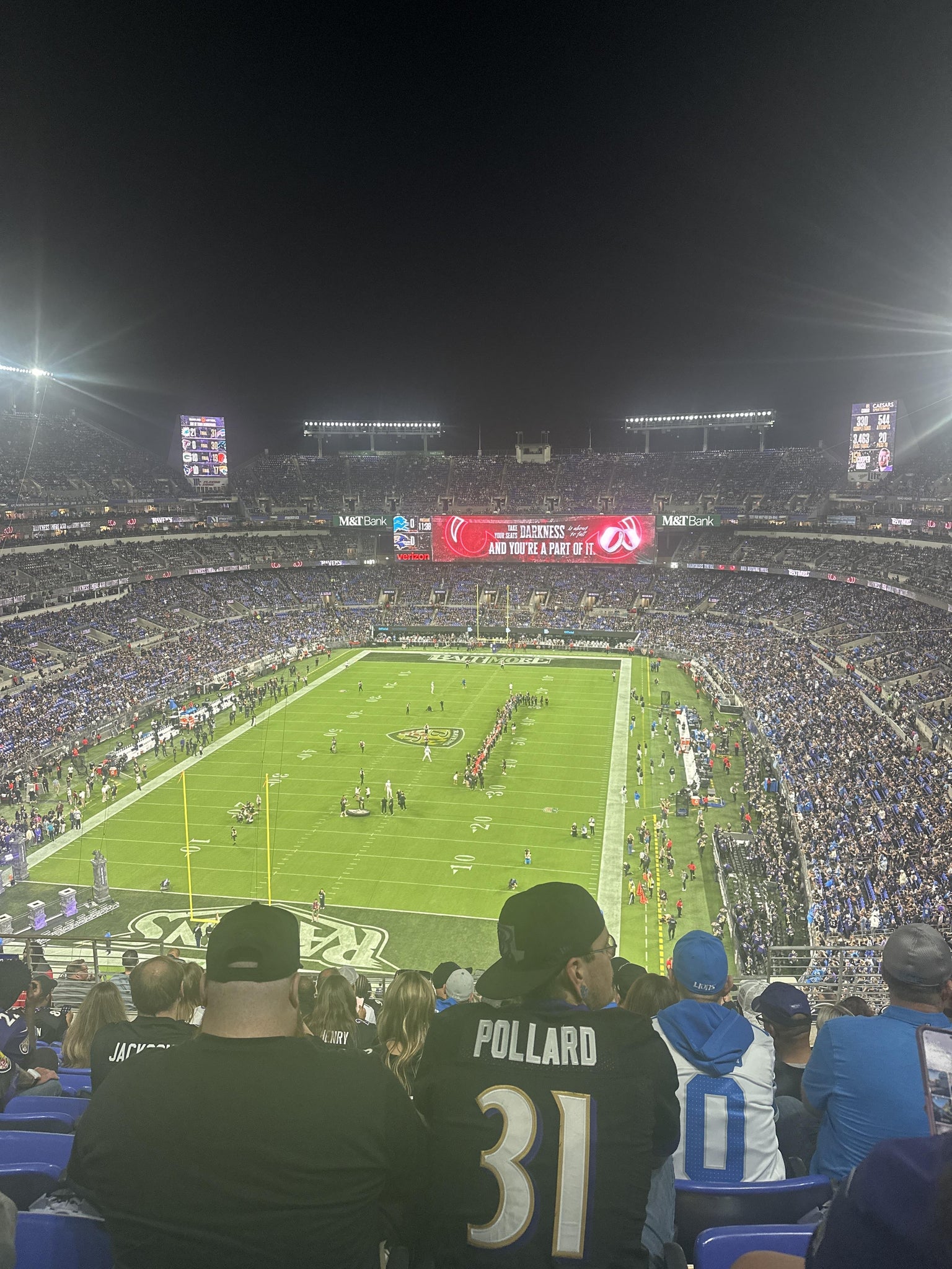 Real Fan View taken from Section 511 at M&T Bank Stadium by Laurette T