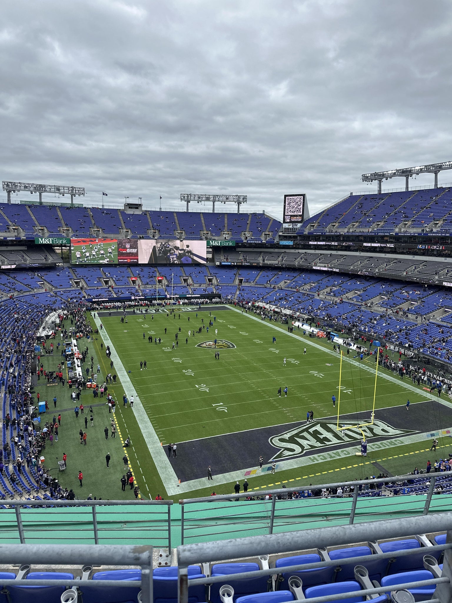 Real Fan View taken from Section 516 at M&T Bank Stadium by Larry B