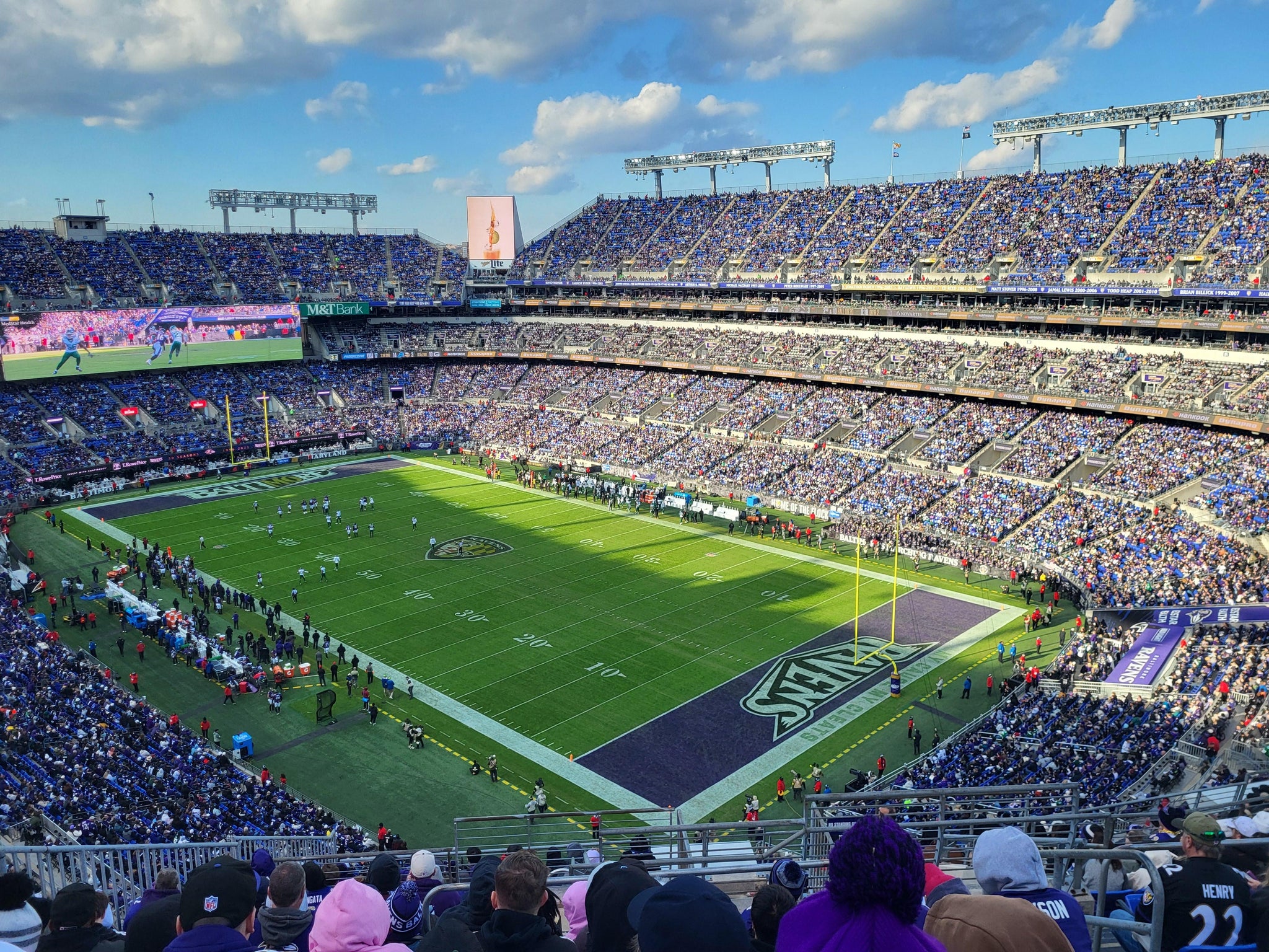 Real Fan View taken from Section 519 at M&T Bank Stadium by Jeff J