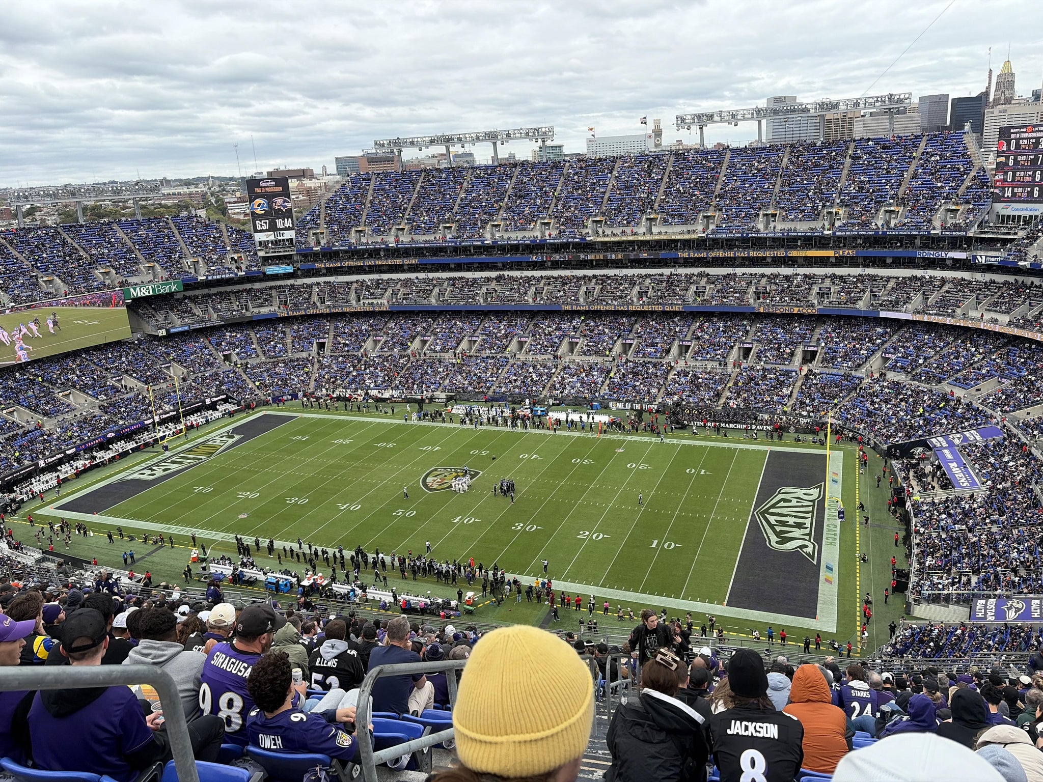 Real Fan View taken from Section 522 at M&T Bank Stadium by Michael M
