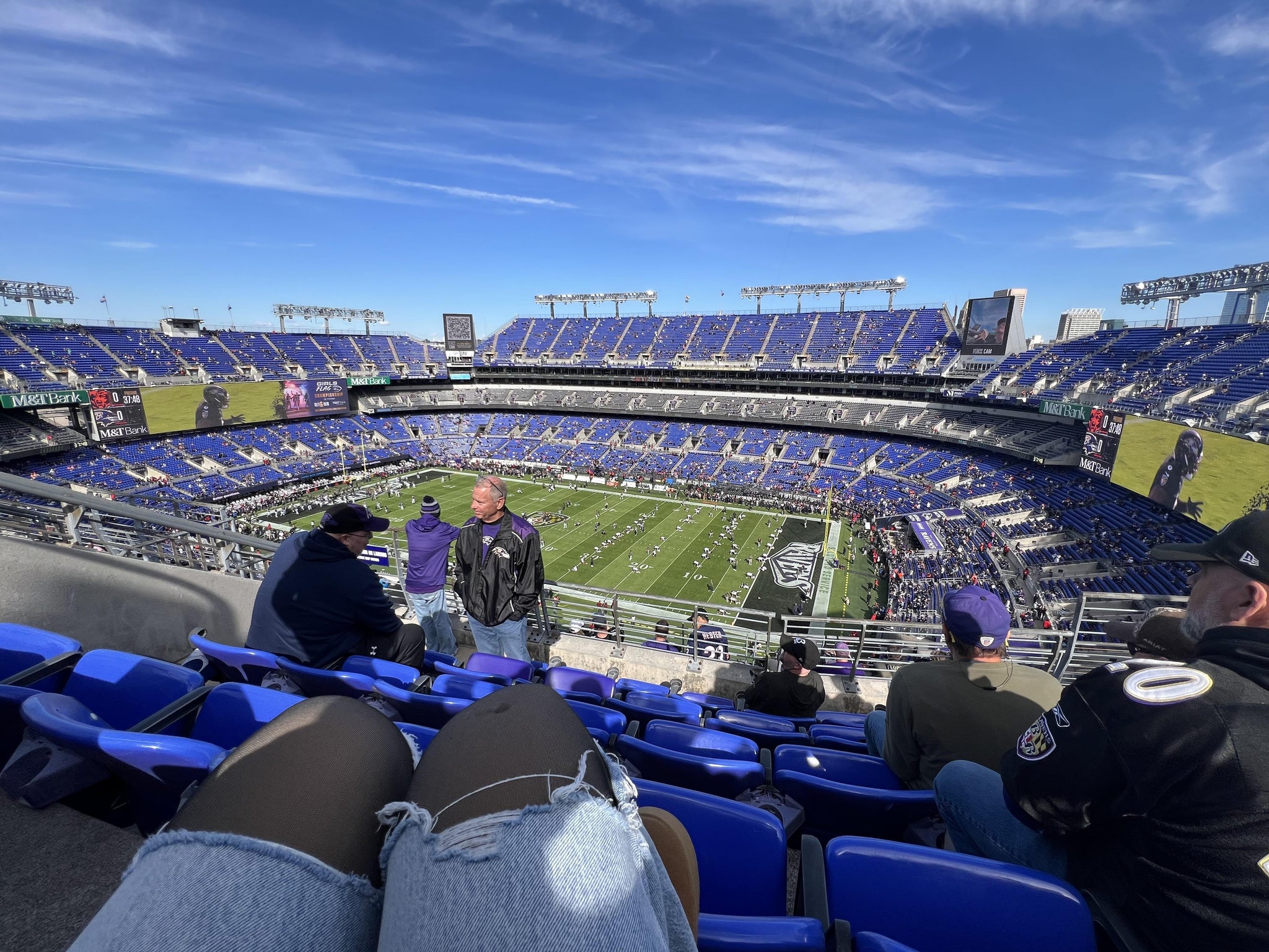Real Fan View taken from Section 522 at M&T Bank Stadium by Kelsey F