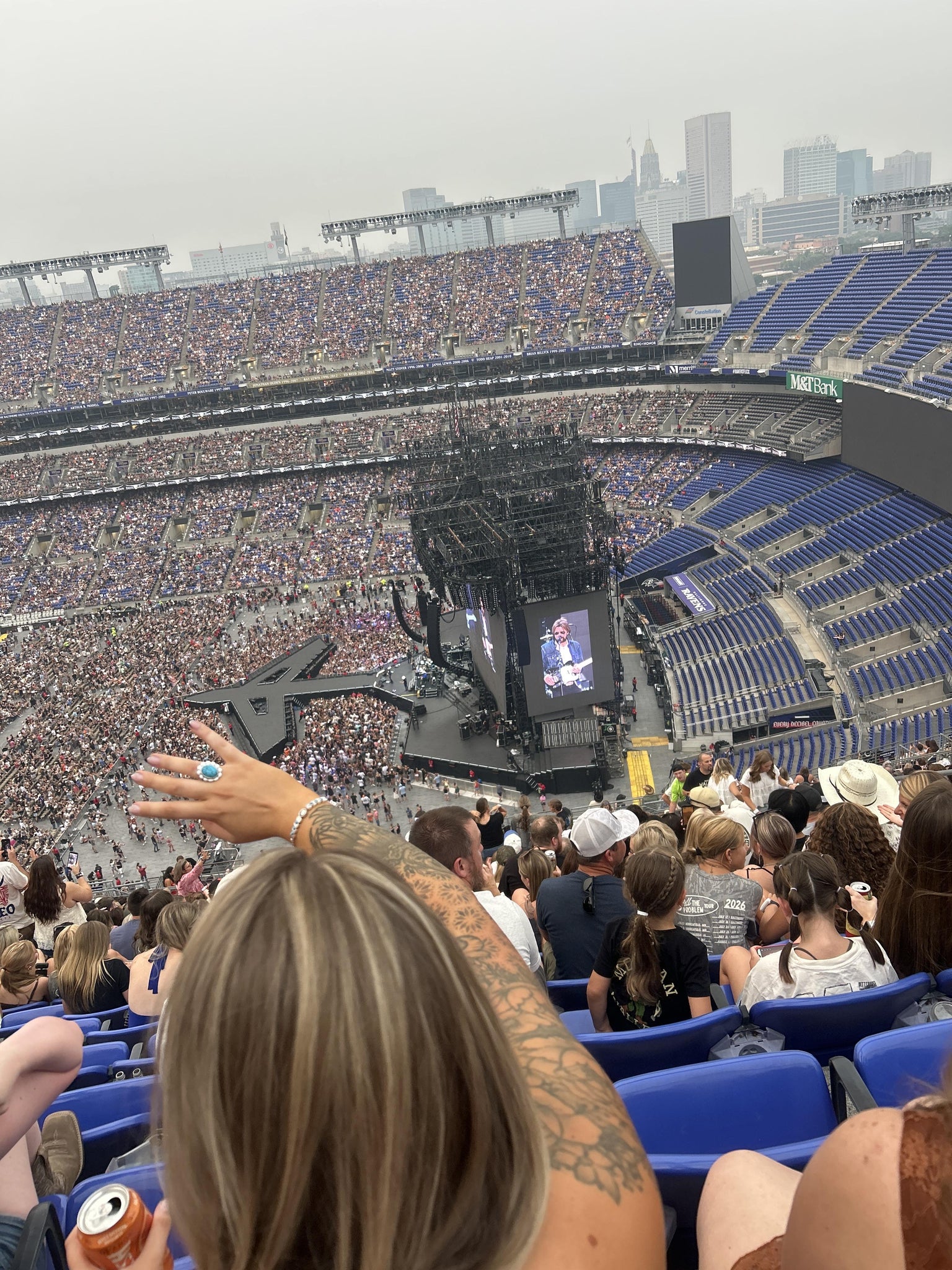 Vue réelle des fans prise de la Section 523 au site M&T Bank Stadium par Britnee C