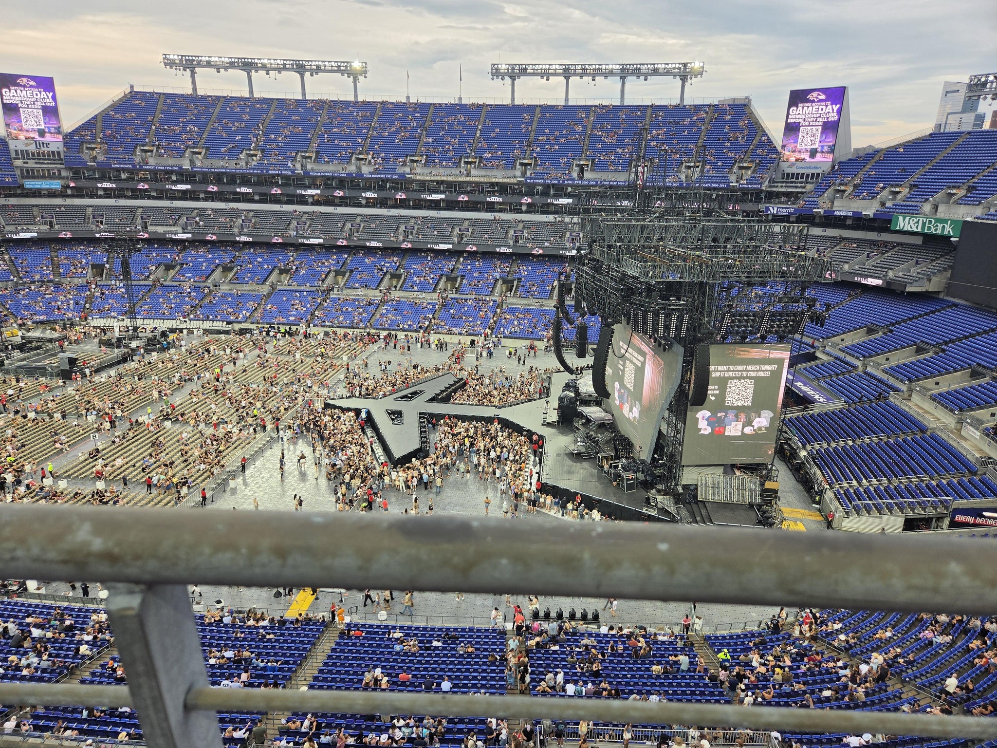 Real Fan View taken from Section 524 at M&T Bank Stadium by Emily B