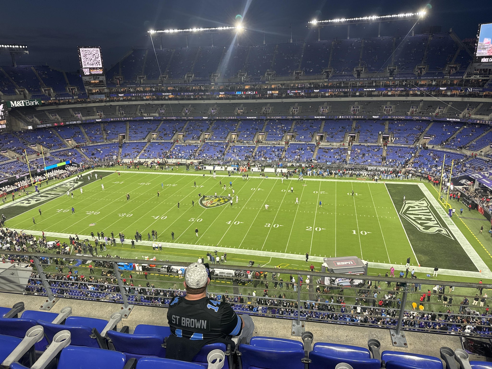 Real Fan View taken from Section 524 at M&T Bank Stadium by Edward Q