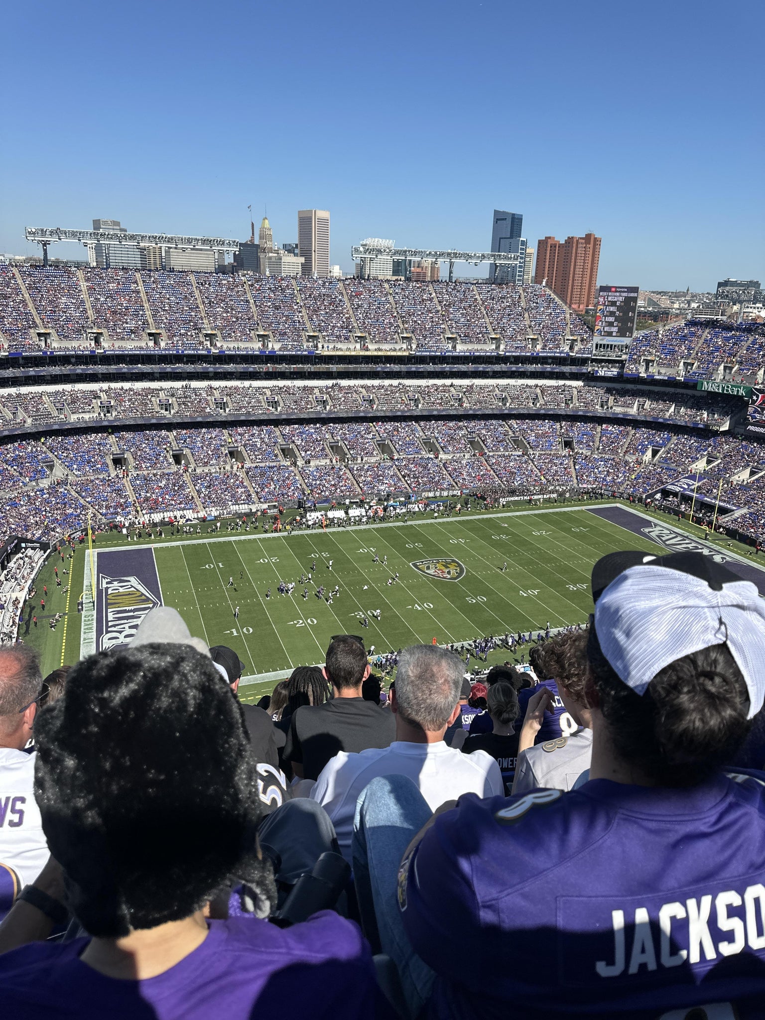 Real Fan View taken from Section 530 at M&T Bank Stadium by Edna S