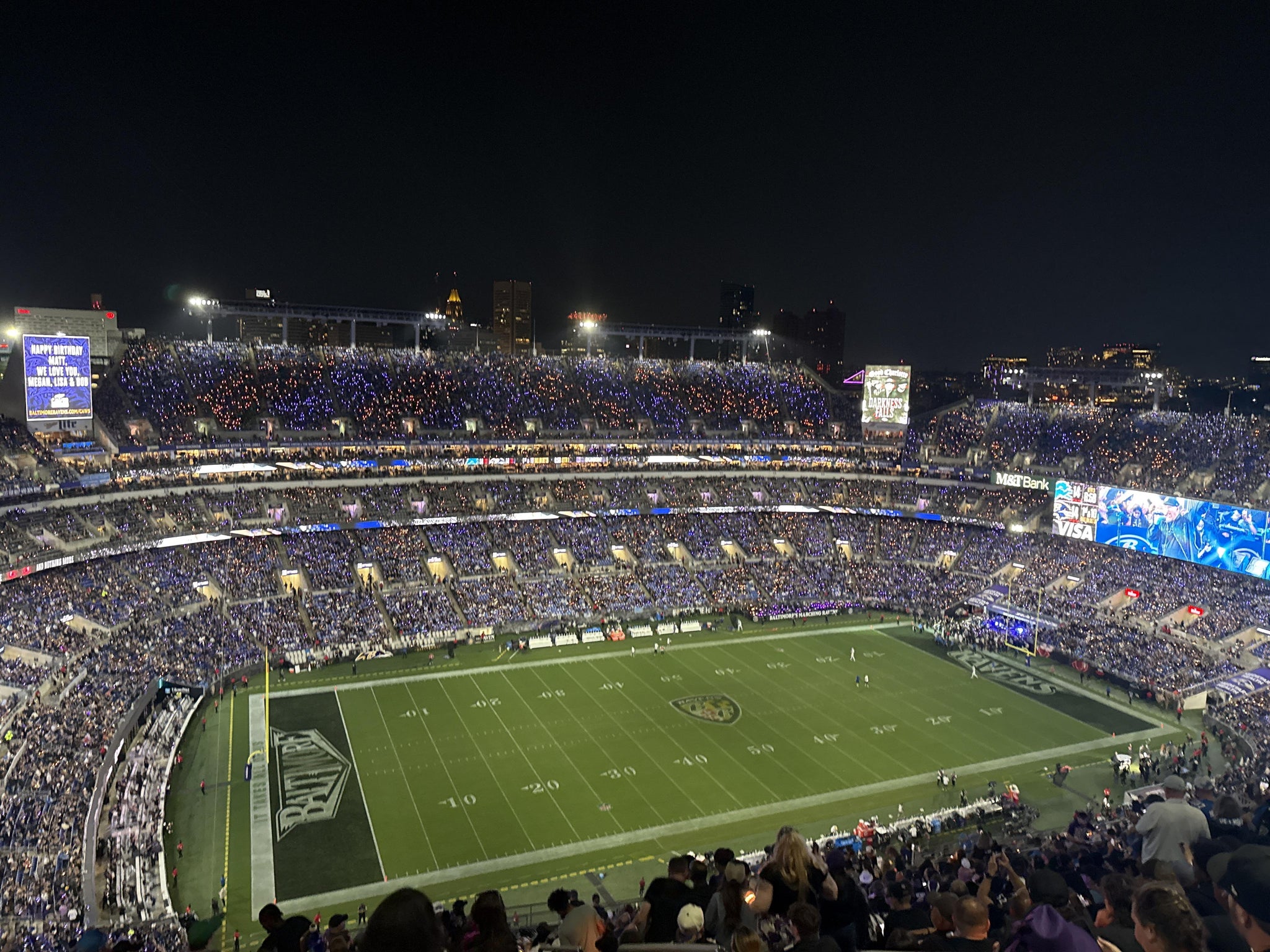Real Fan View taken from Section 531 at M&T Bank Stadium by Chief solis