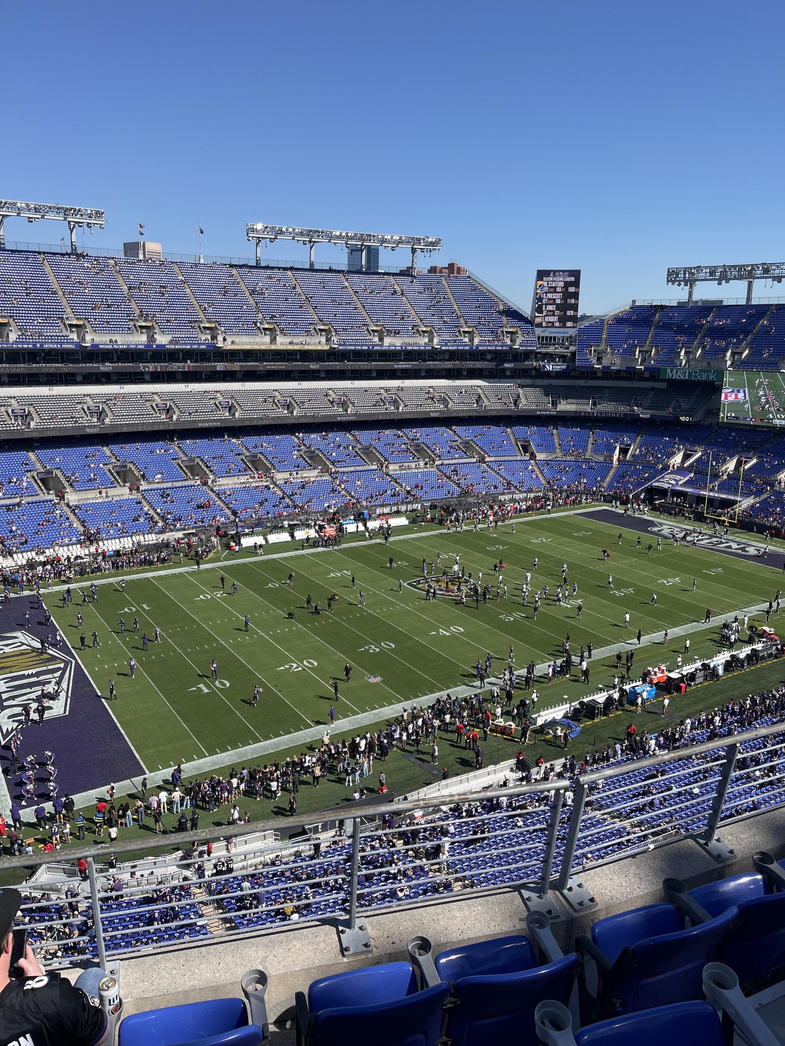 Real Fan View taken from Section 531 at M&T Bank Stadium by Mark H