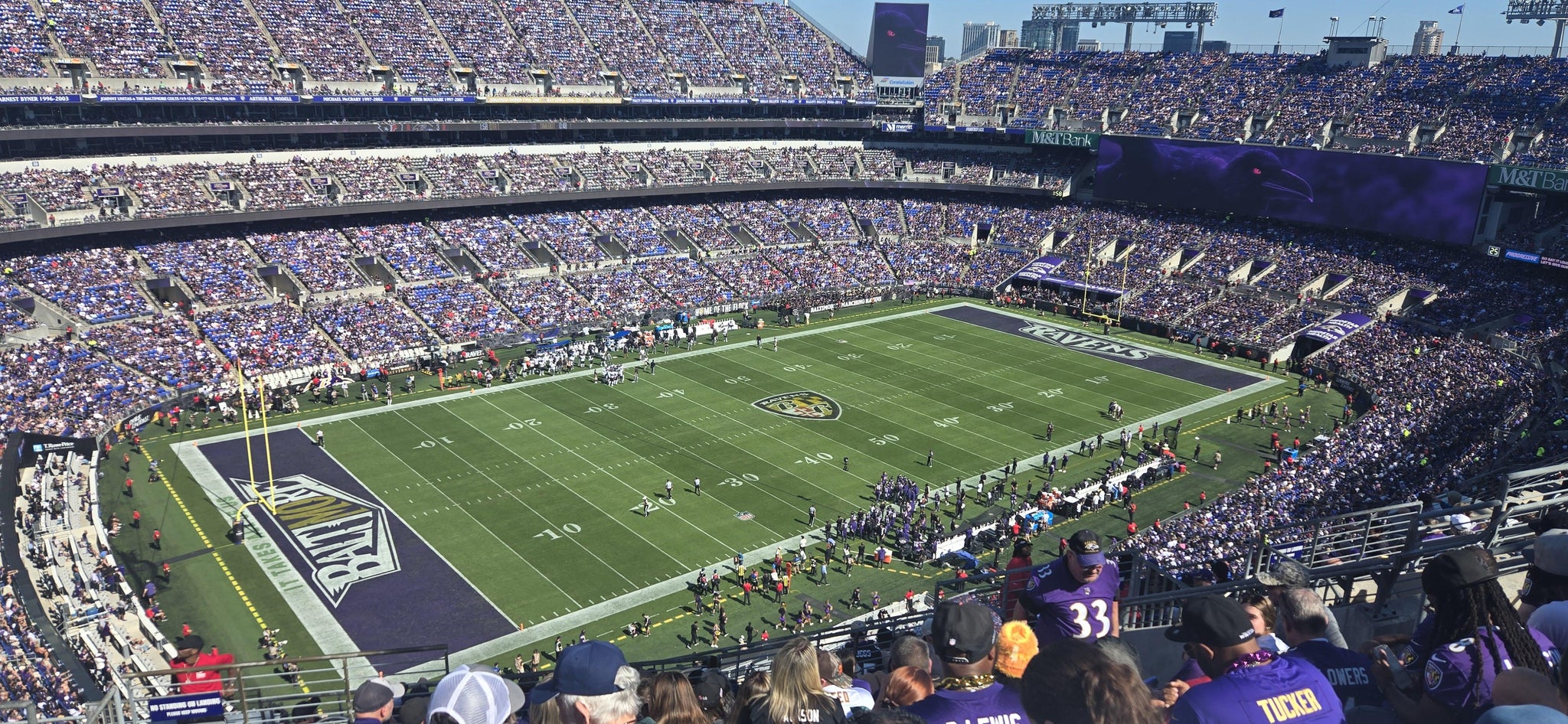 Real Fan View taken from Section 532 at M&T Bank Stadium by Patrick C