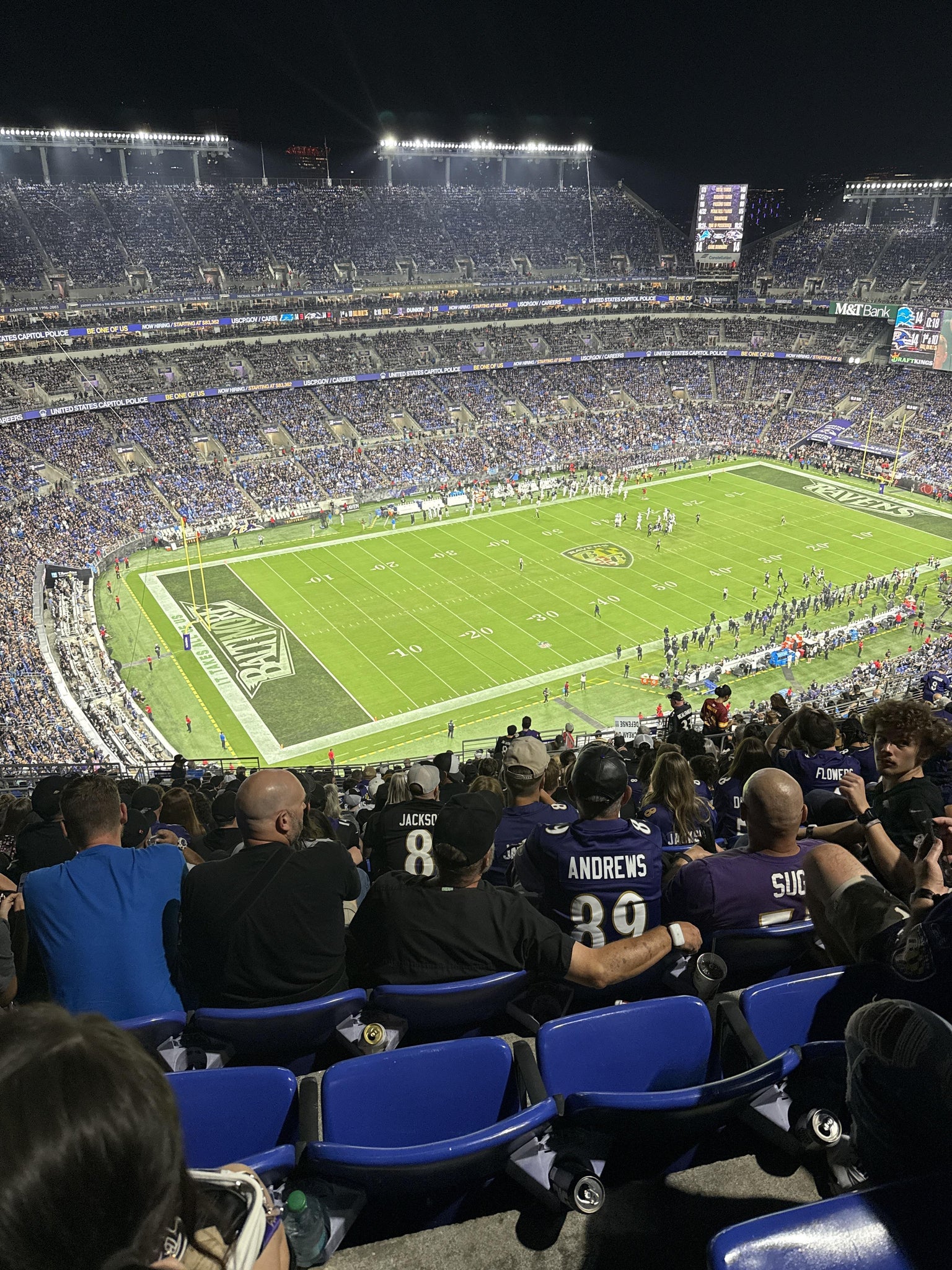 Real Fan View taken from Section 532 at M&T Bank Stadium by Tamala G