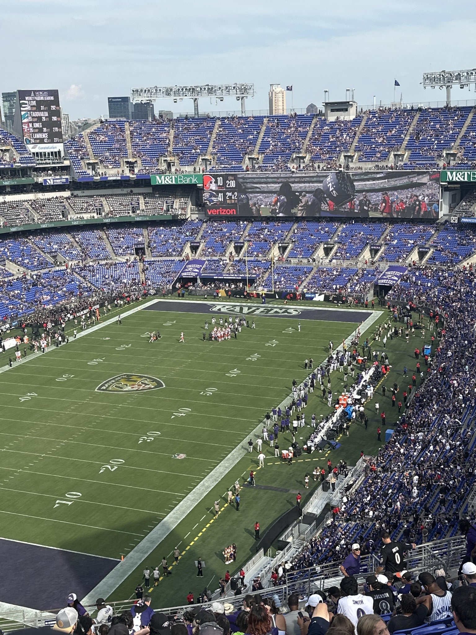Real Fan View taken from Section 535 at M&T Bank Stadium by Kelly A