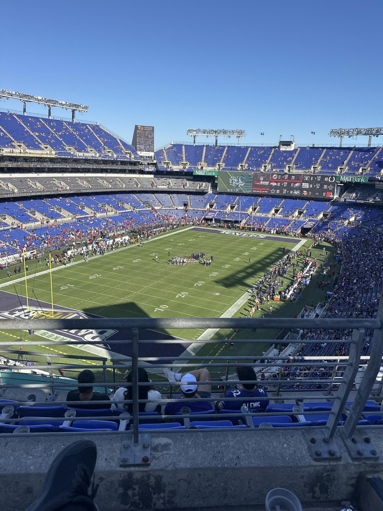 Real Fan View taken from Section 536 at M&T Bank Stadium by Chandlor D