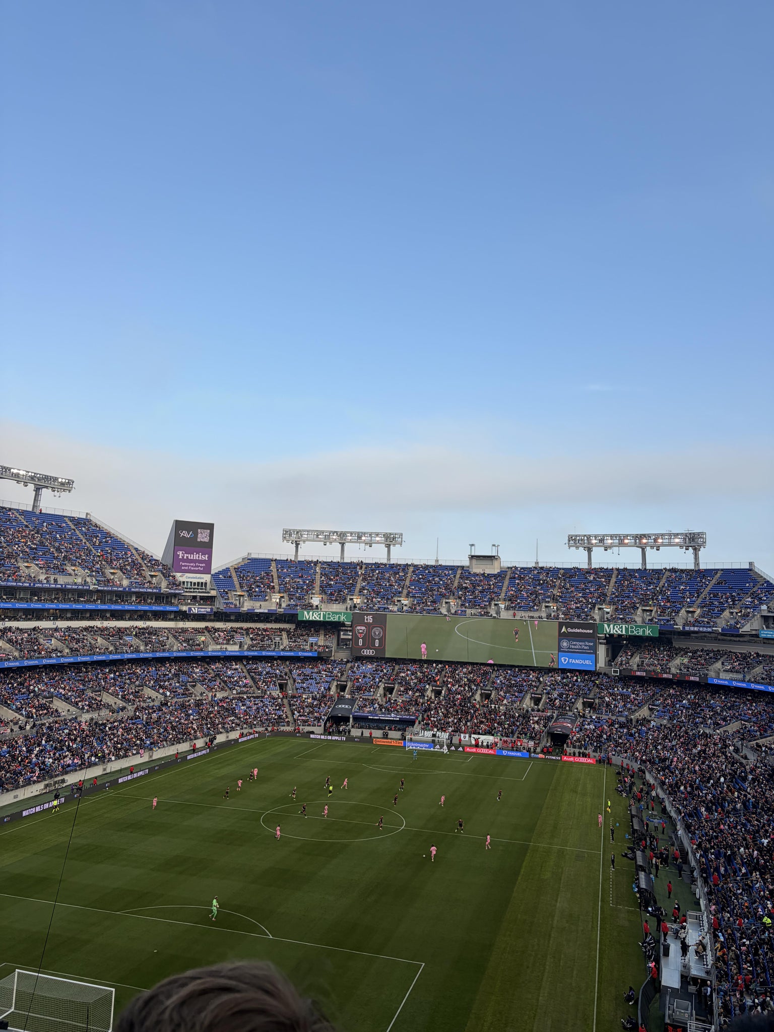 Vue réelle des fans prise de la Section 537 au site M&T Bank Stadium par Jasmine R