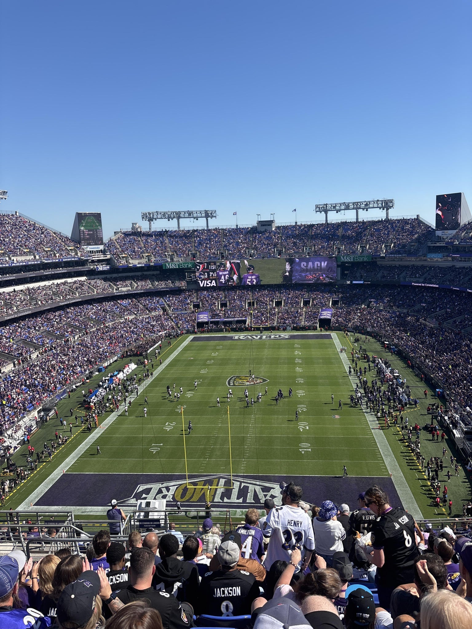 Real Fan View taken from Section 539 at M&T Bank Stadium by Matthew P