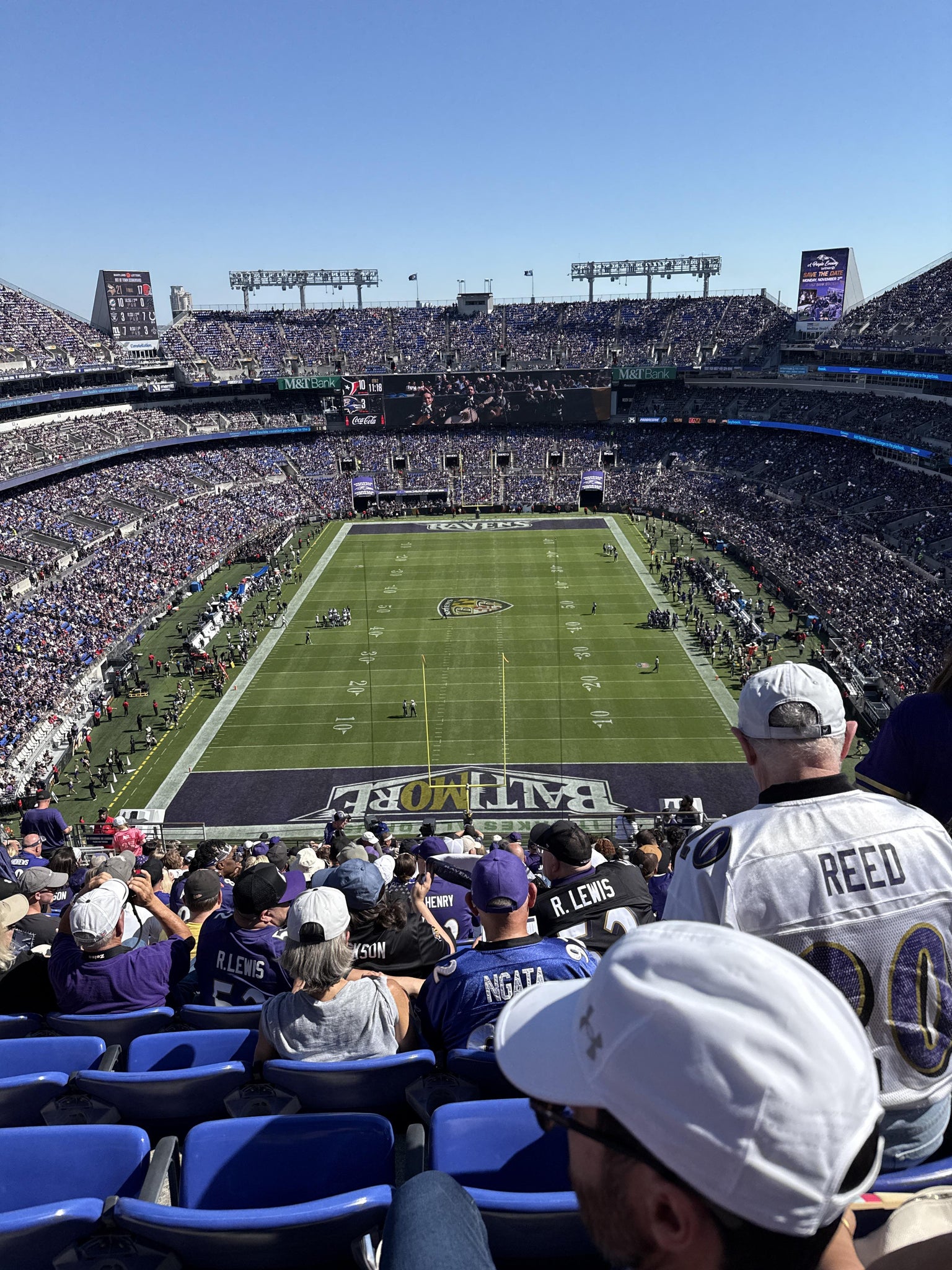 Real Fan View taken from Section 540 at M&T Bank Stadium by Jeffrey P