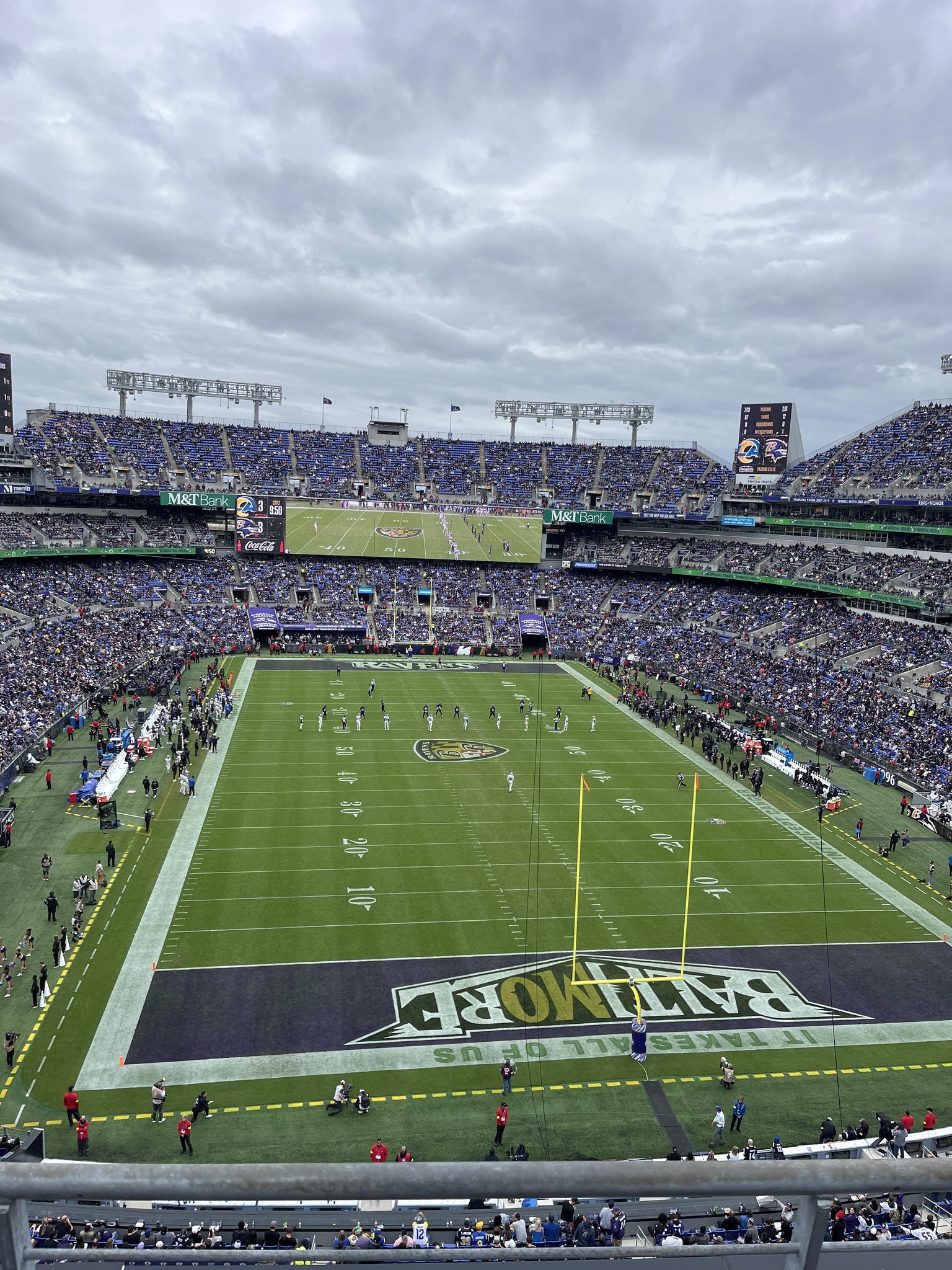 Real Fan View taken from Section 541 at M&T Bank Stadium by John T