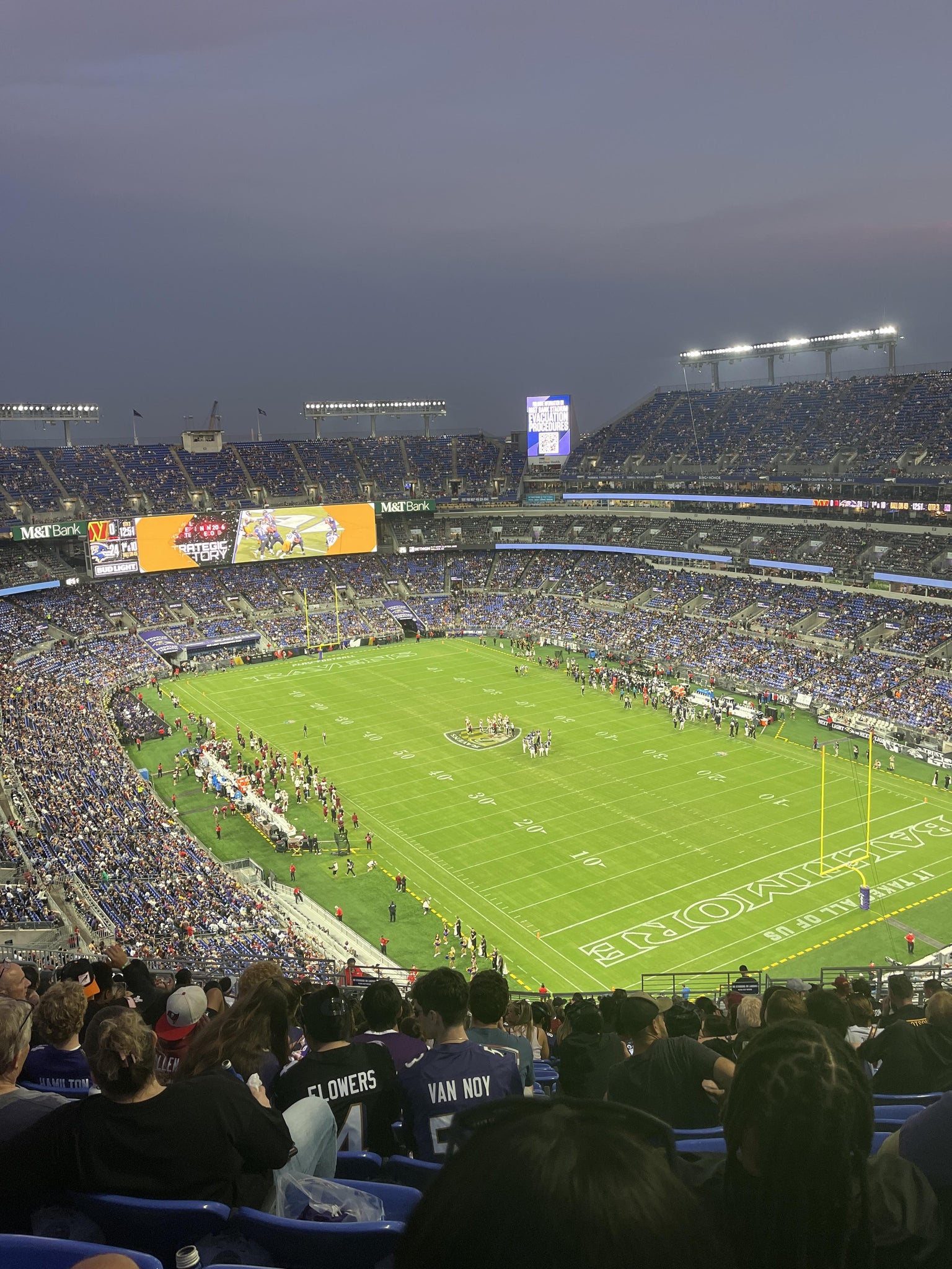 Vue réelle des fans prise de la Section 545 au site M&T Bank Stadium par Chandler G